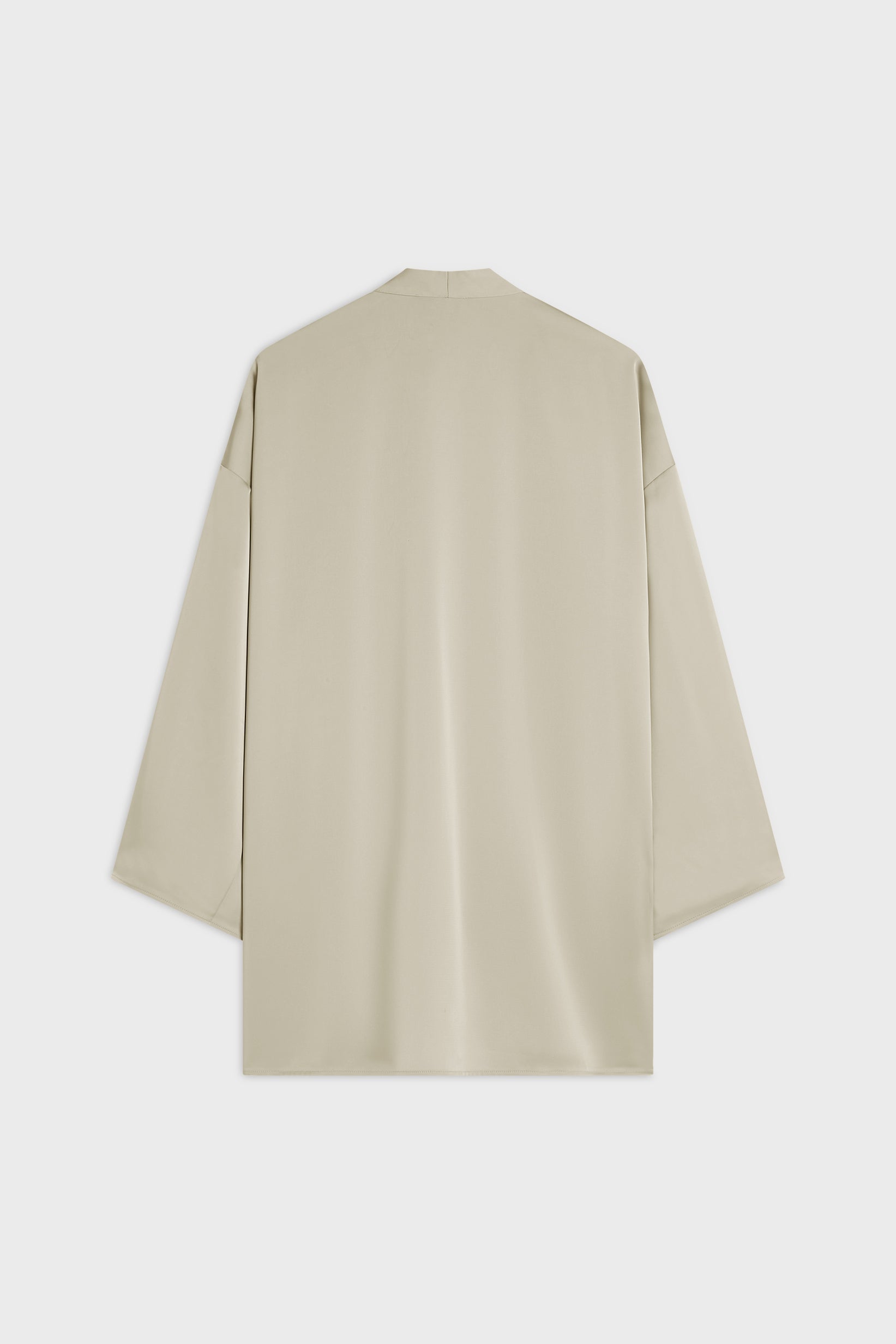 Short Satin Abaya | Moss Gray