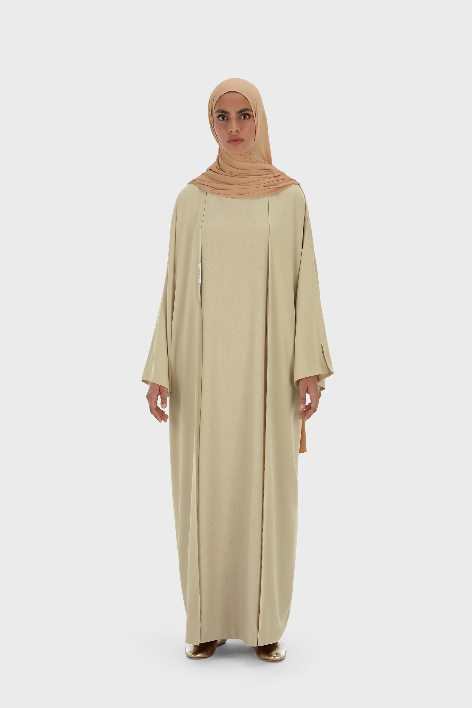 Sleeveless Dress | Warm Khaki