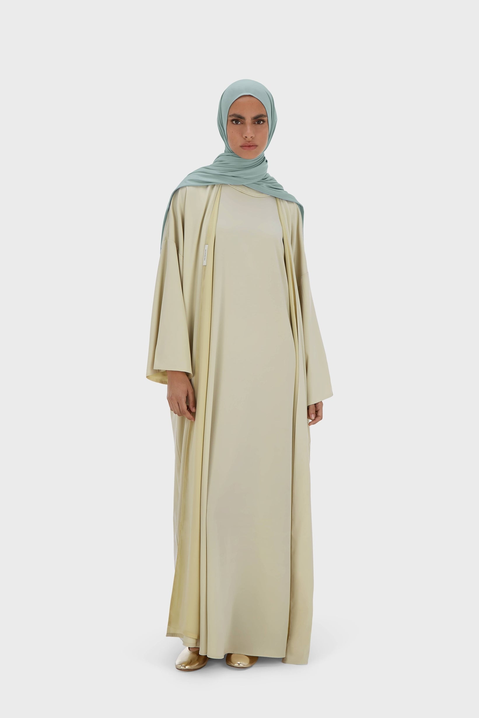 Sleeveless Woven Dress Regular | Light Moss