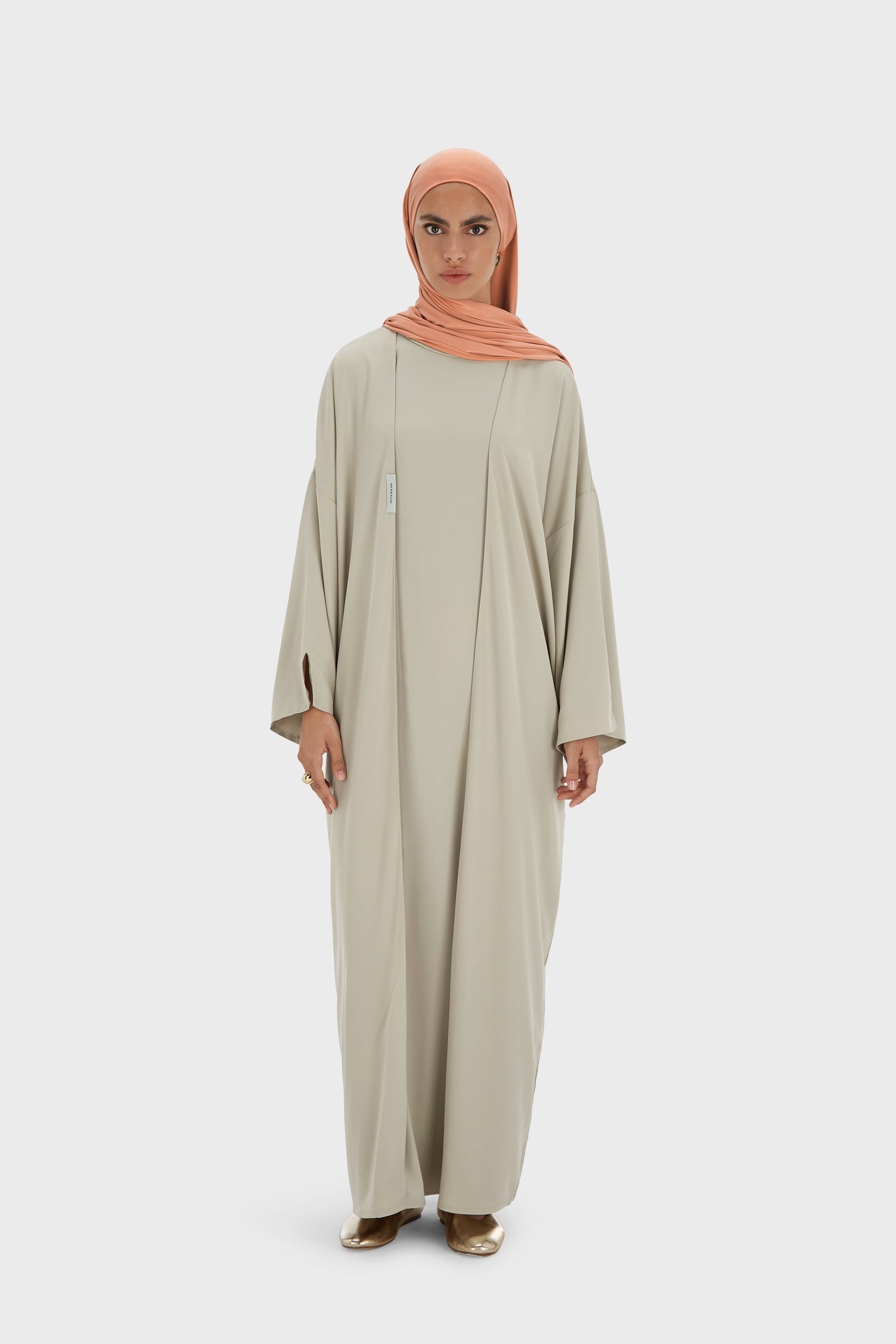 Sleeveless Woven Dress Regular | Moss Gray