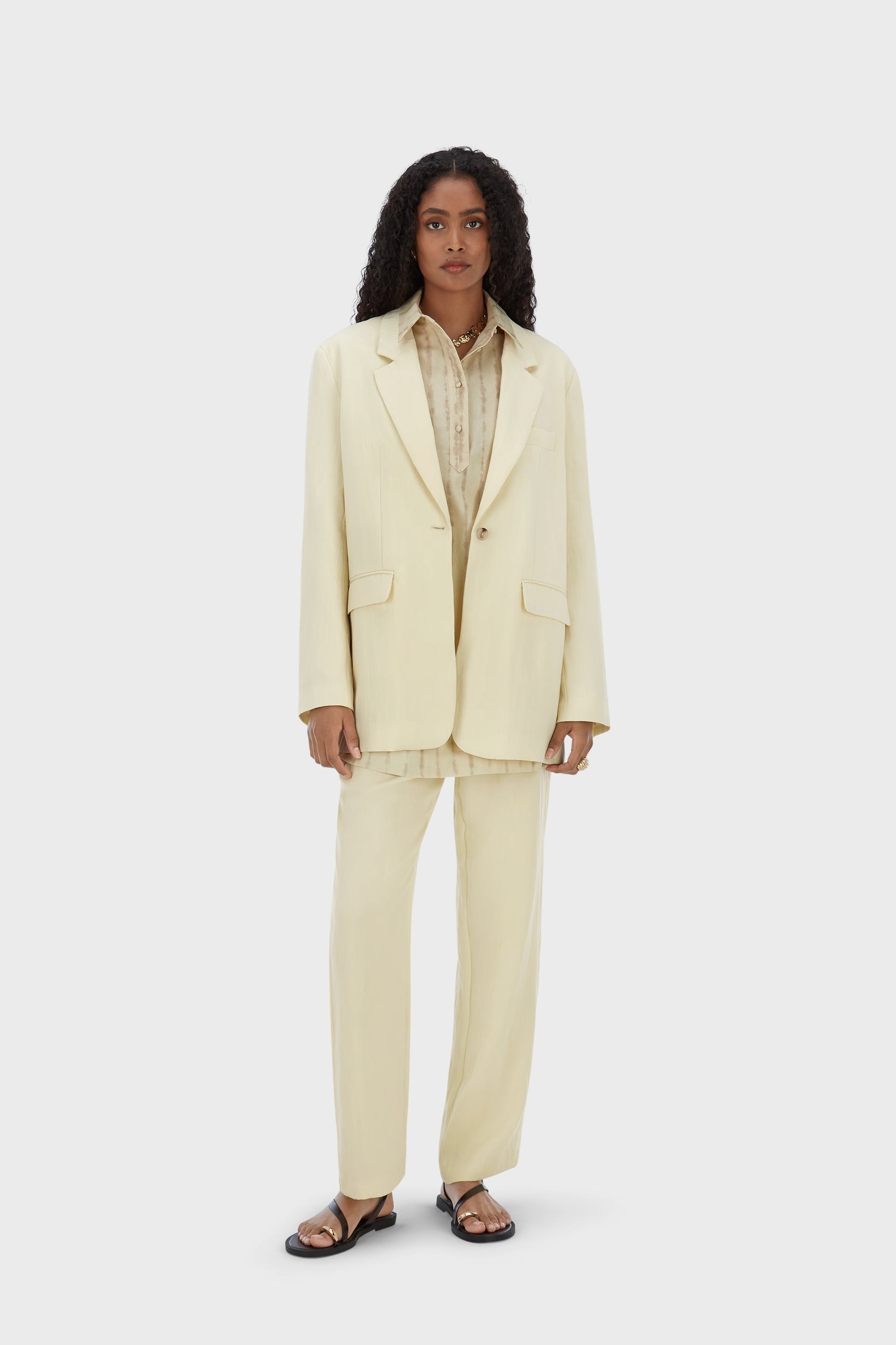 Structured Tailored Pants | Sorbet