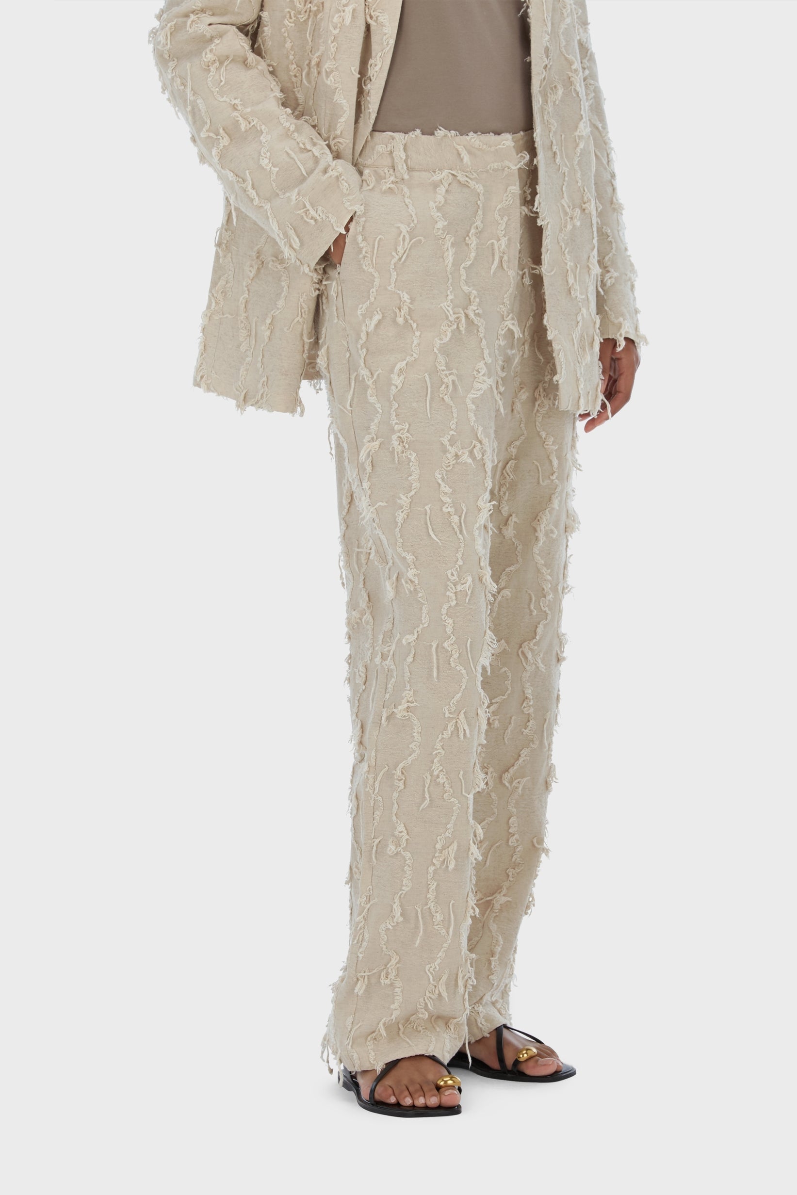 Summer Fil Coupé Pants | Natural