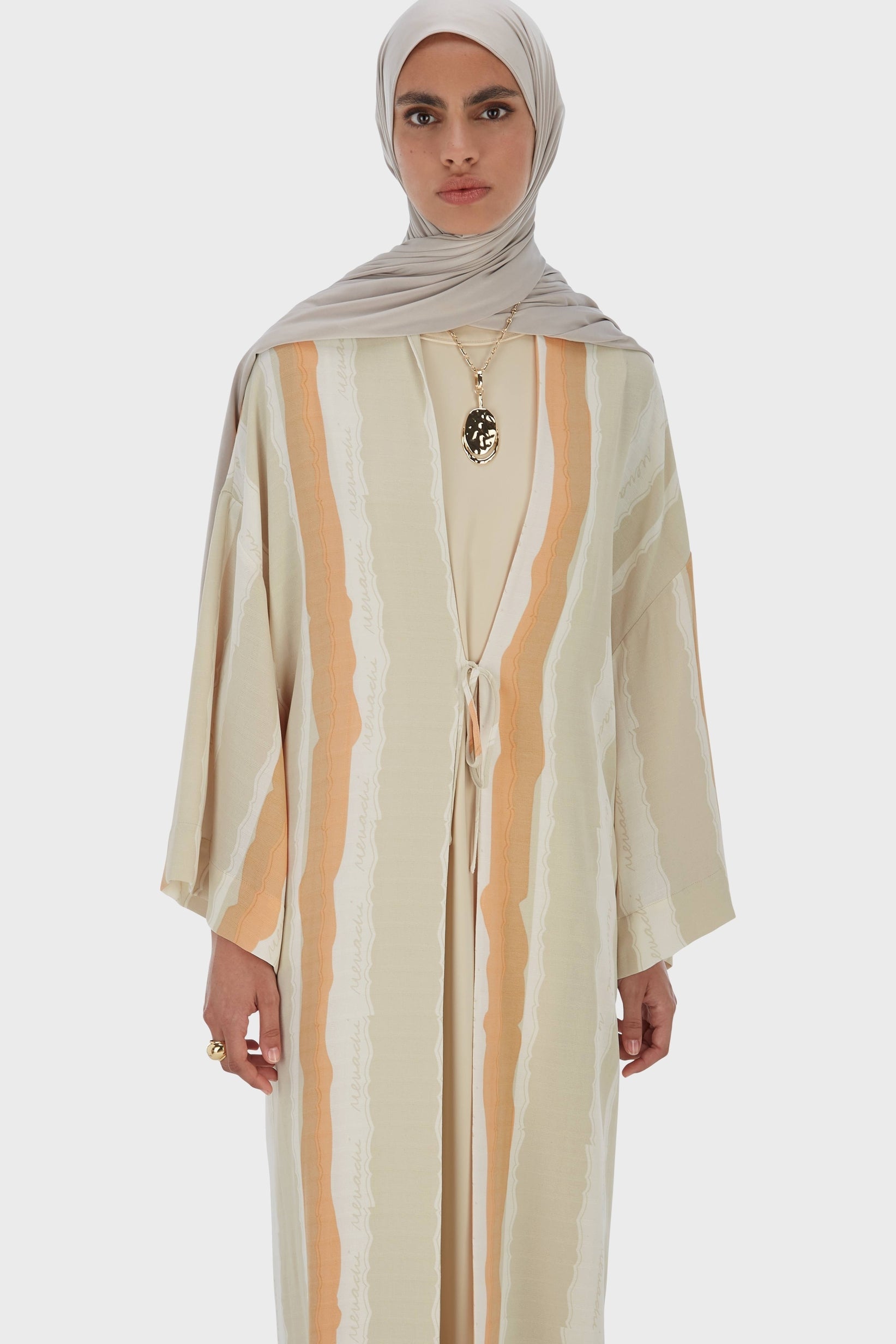 Summer Stripe Abaya | Desert Stripe