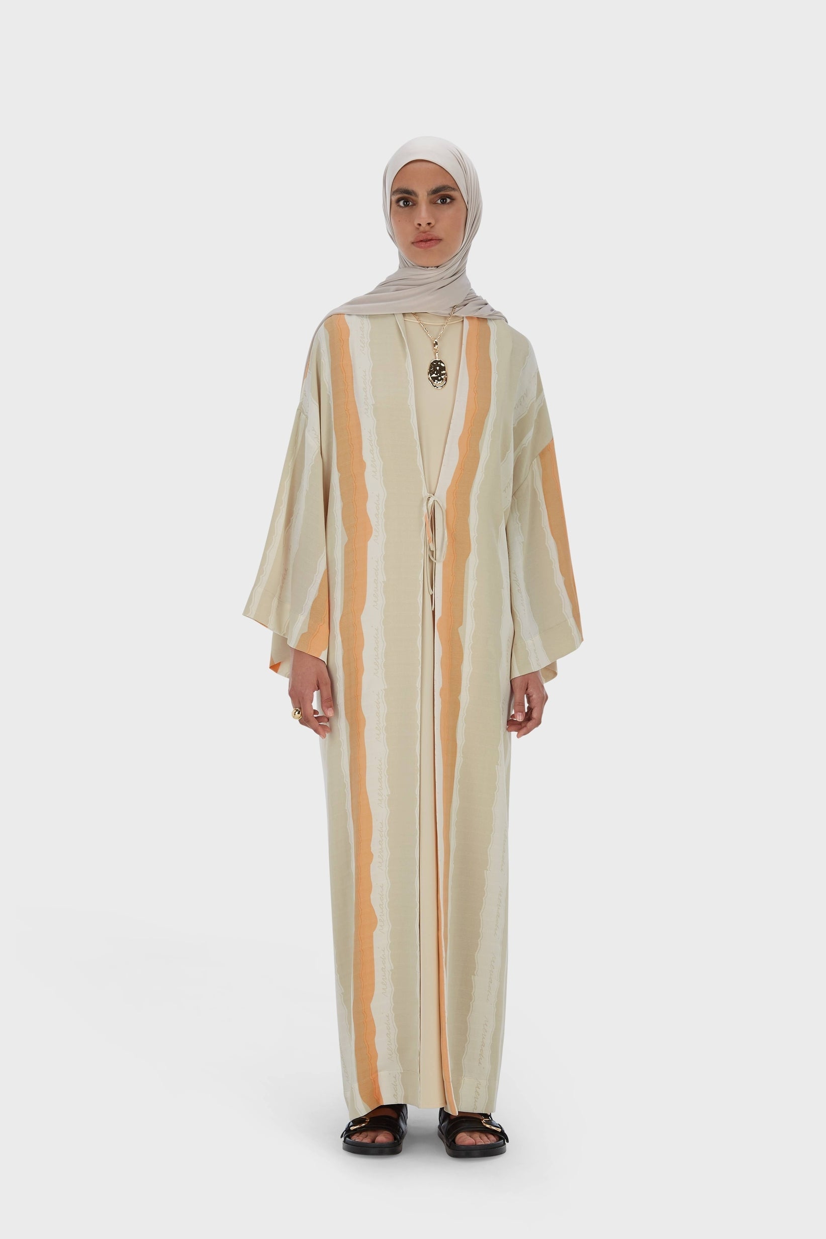Summer Stripe Abaya | Desert Stripe