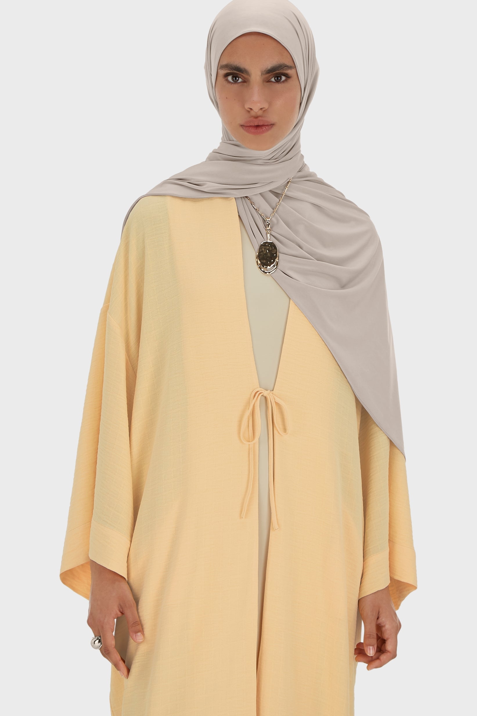Summer Stripe Abaya | Sunset Yellow
