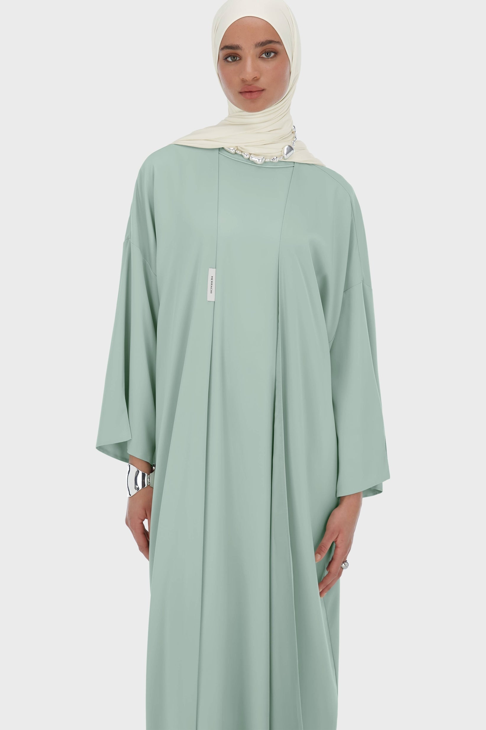 Woven Abaya Short | Lake