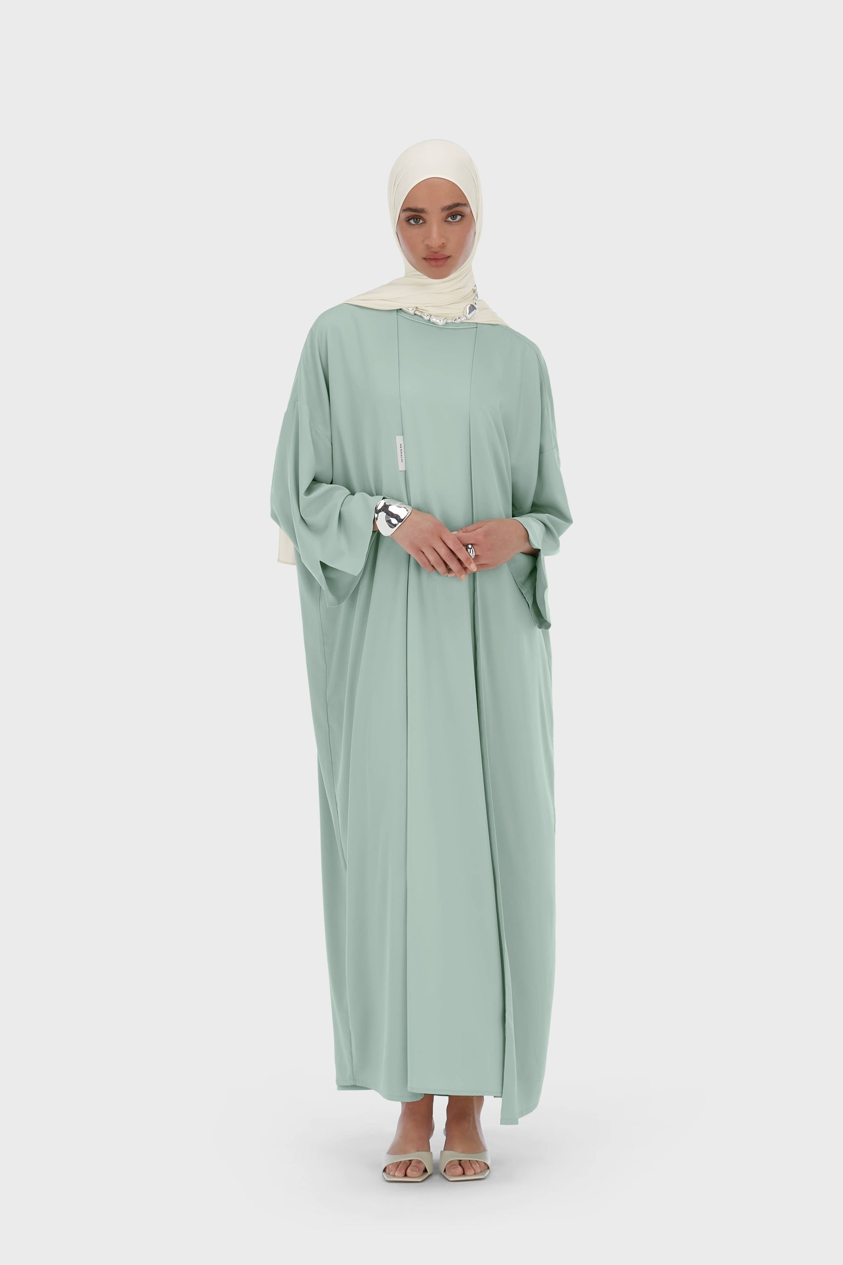 Woven Abaya Short | Lake