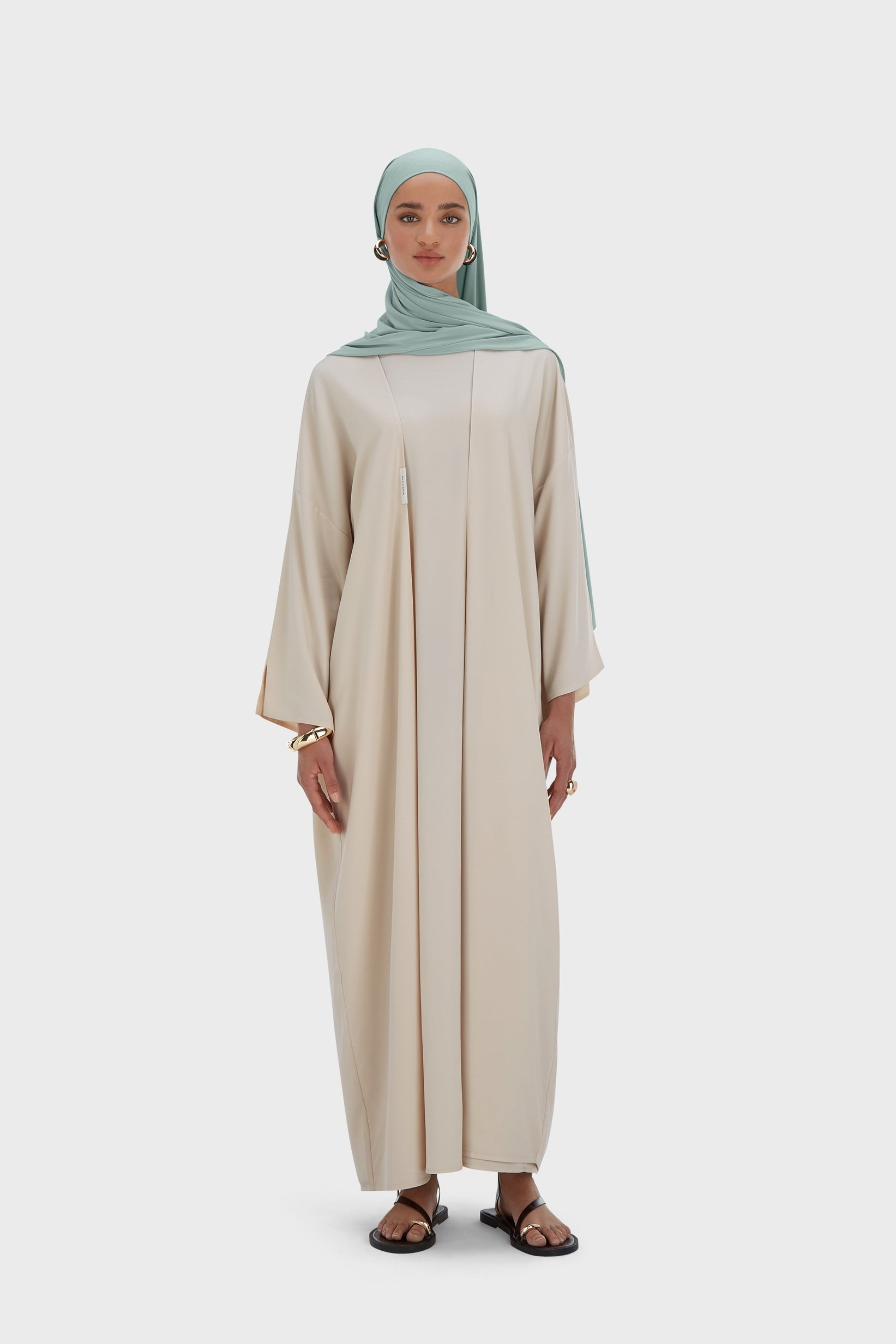 Woven Abaya Regular | Moon Grey