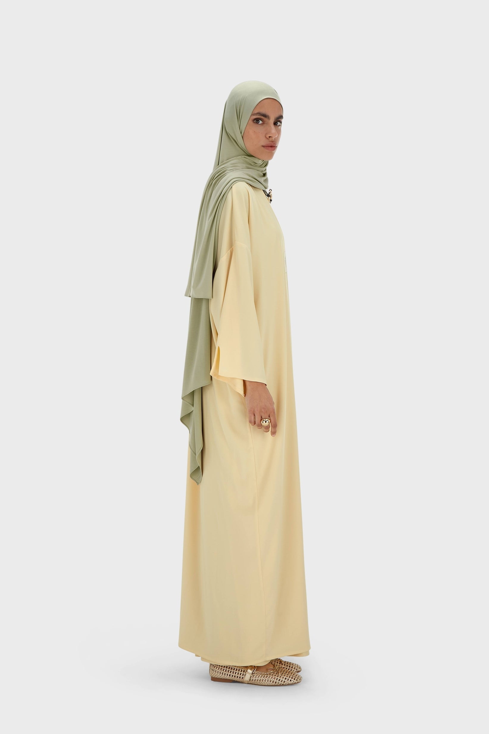 Woven Abaya Short | Sorbet
