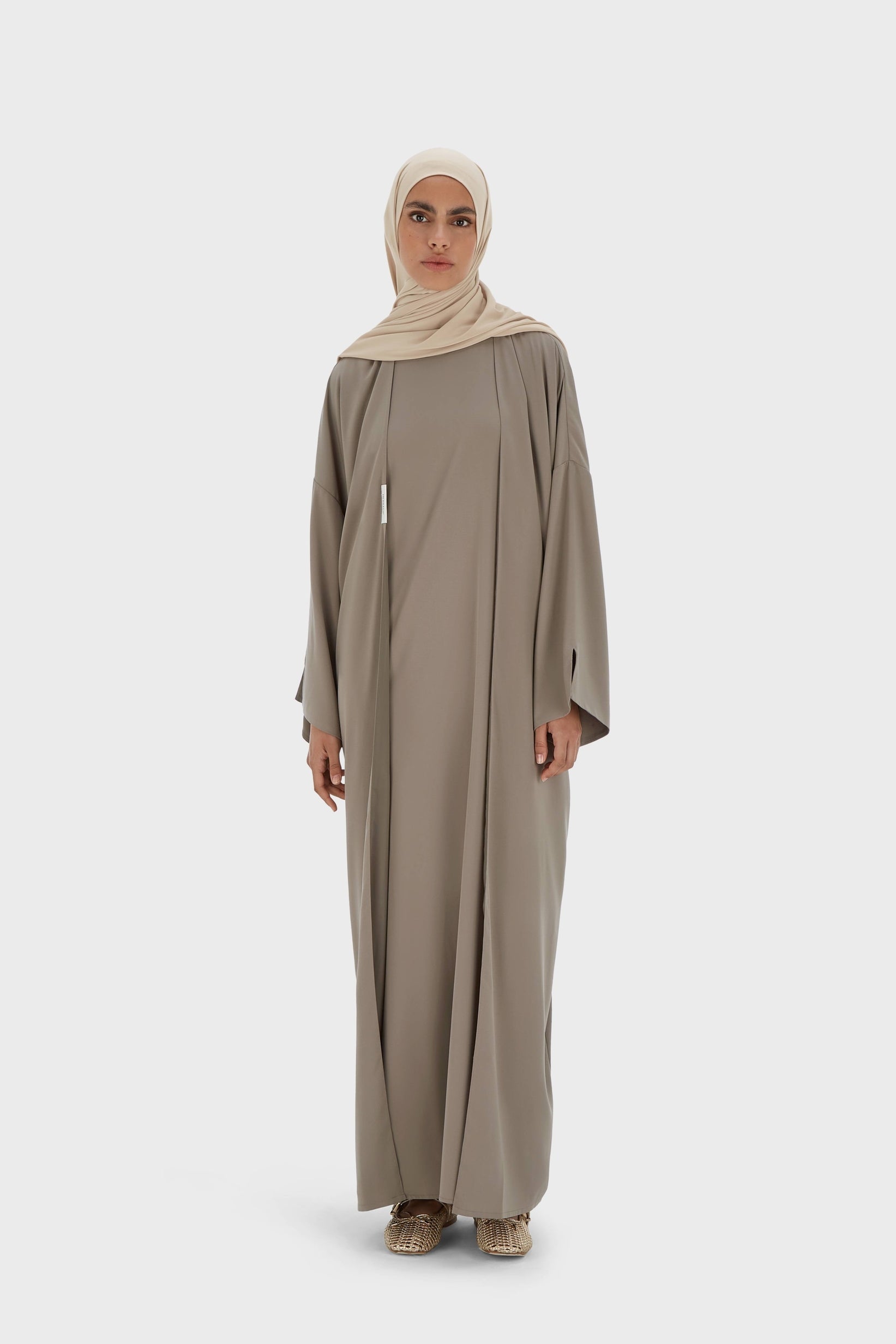Woven Abaya Regular | Taupe