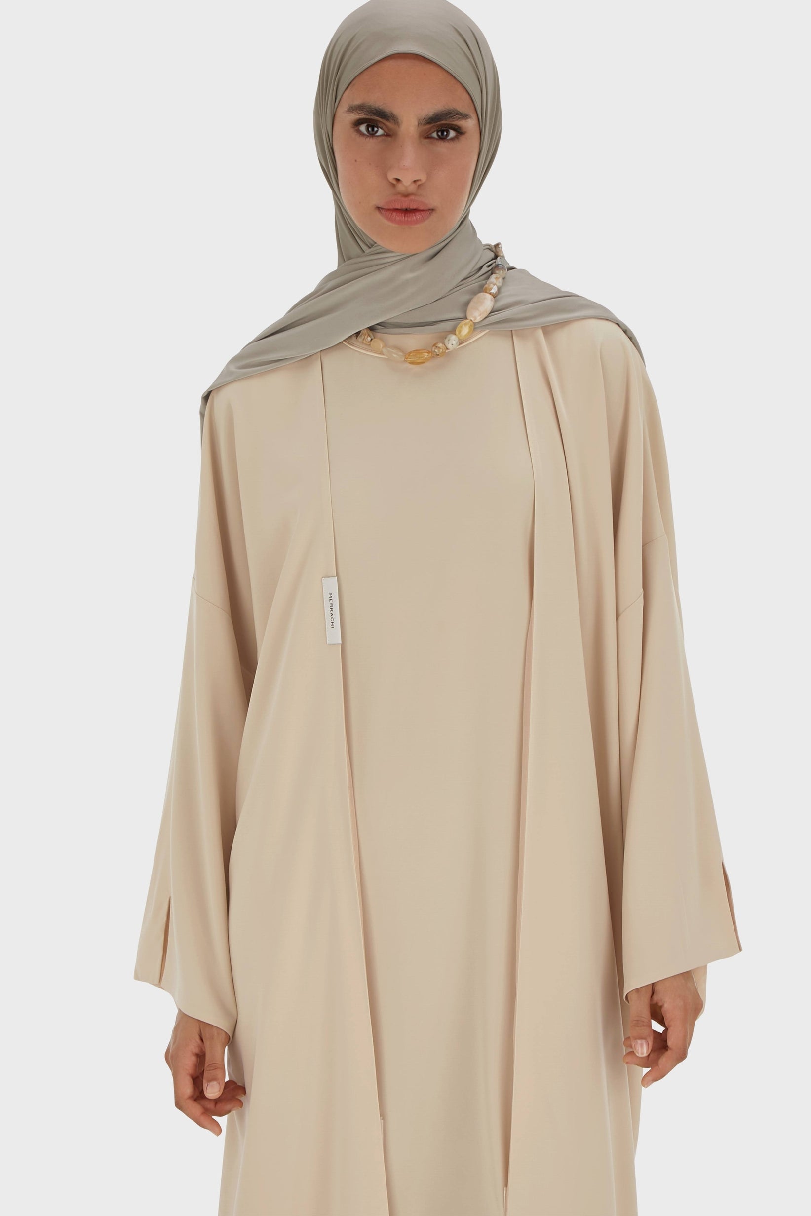 Woven Abaya Short | Warm Butter