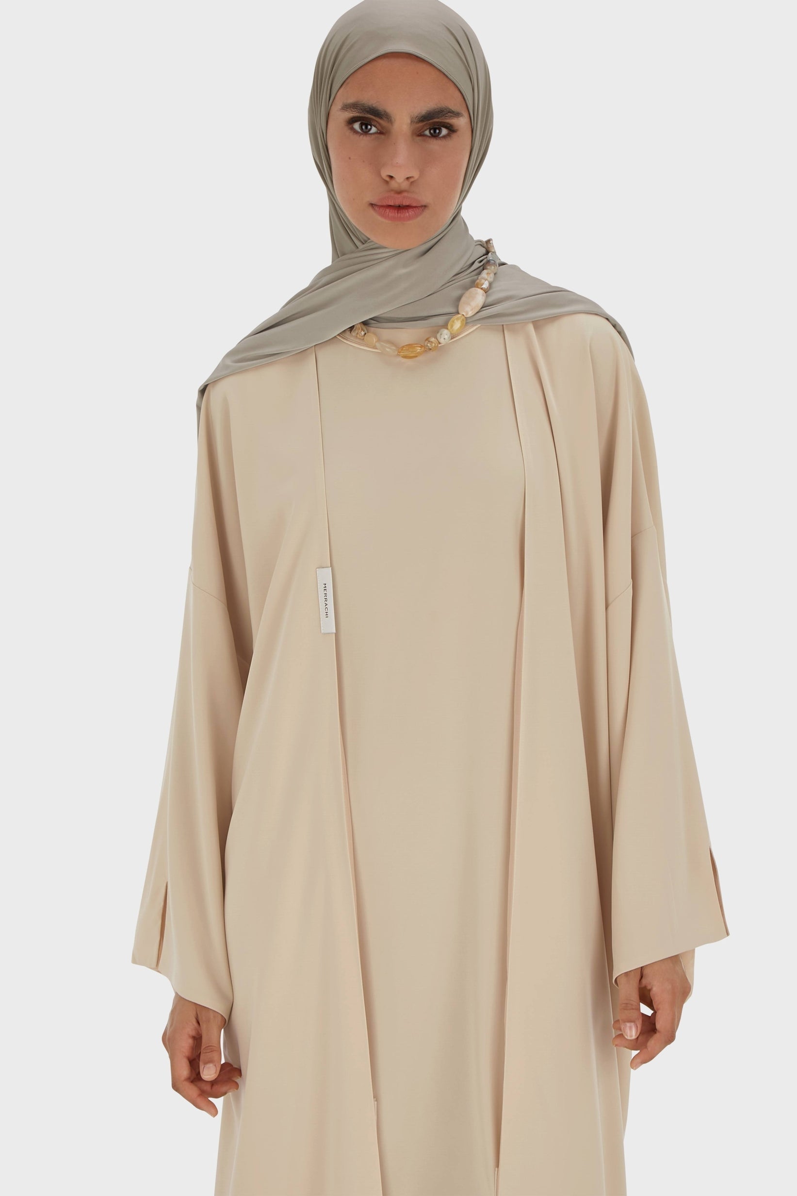 Woven Abaya Regular | Warm Butter