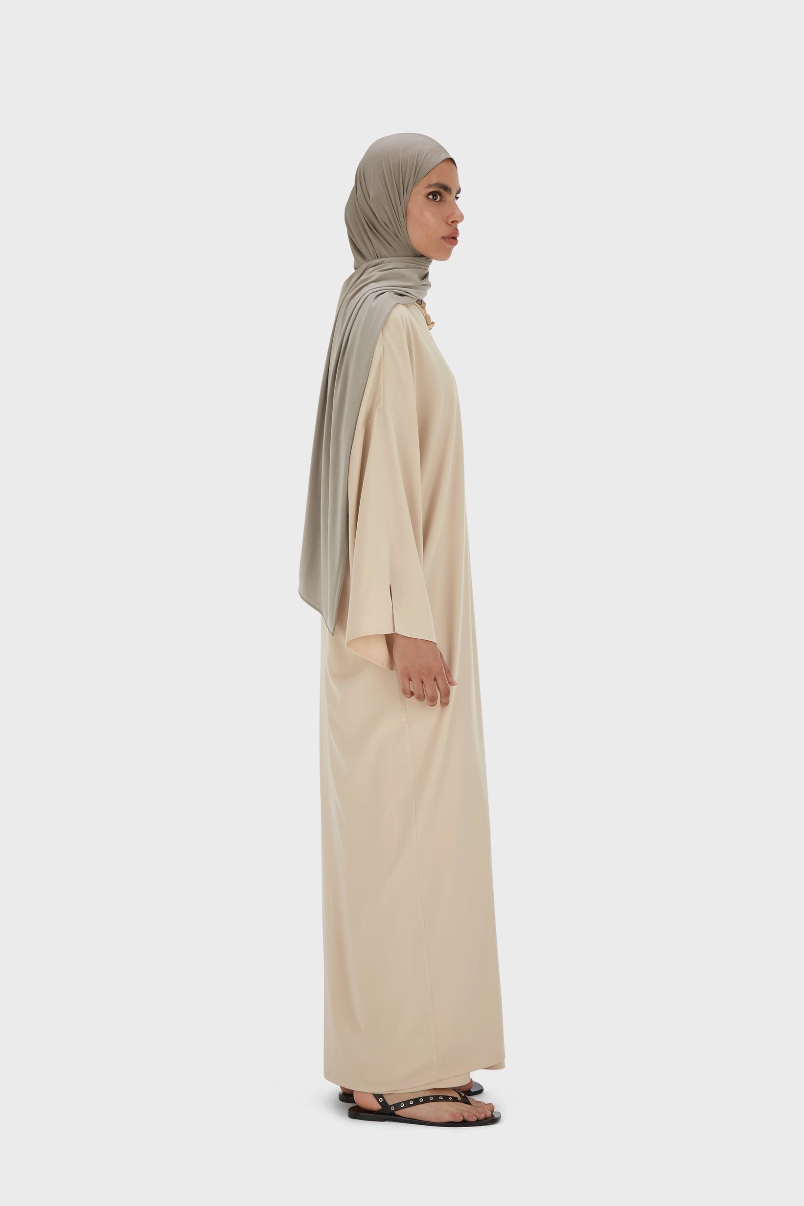 Woven Abaya Regular | Warm Butter