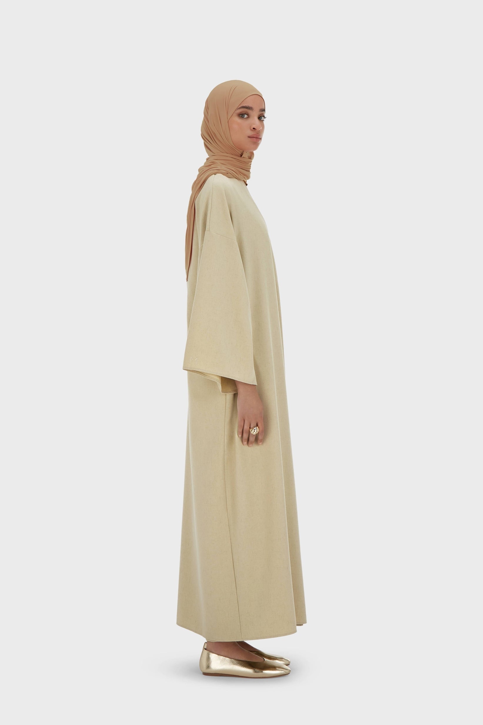 Wrap Abaya | Warm Khaki