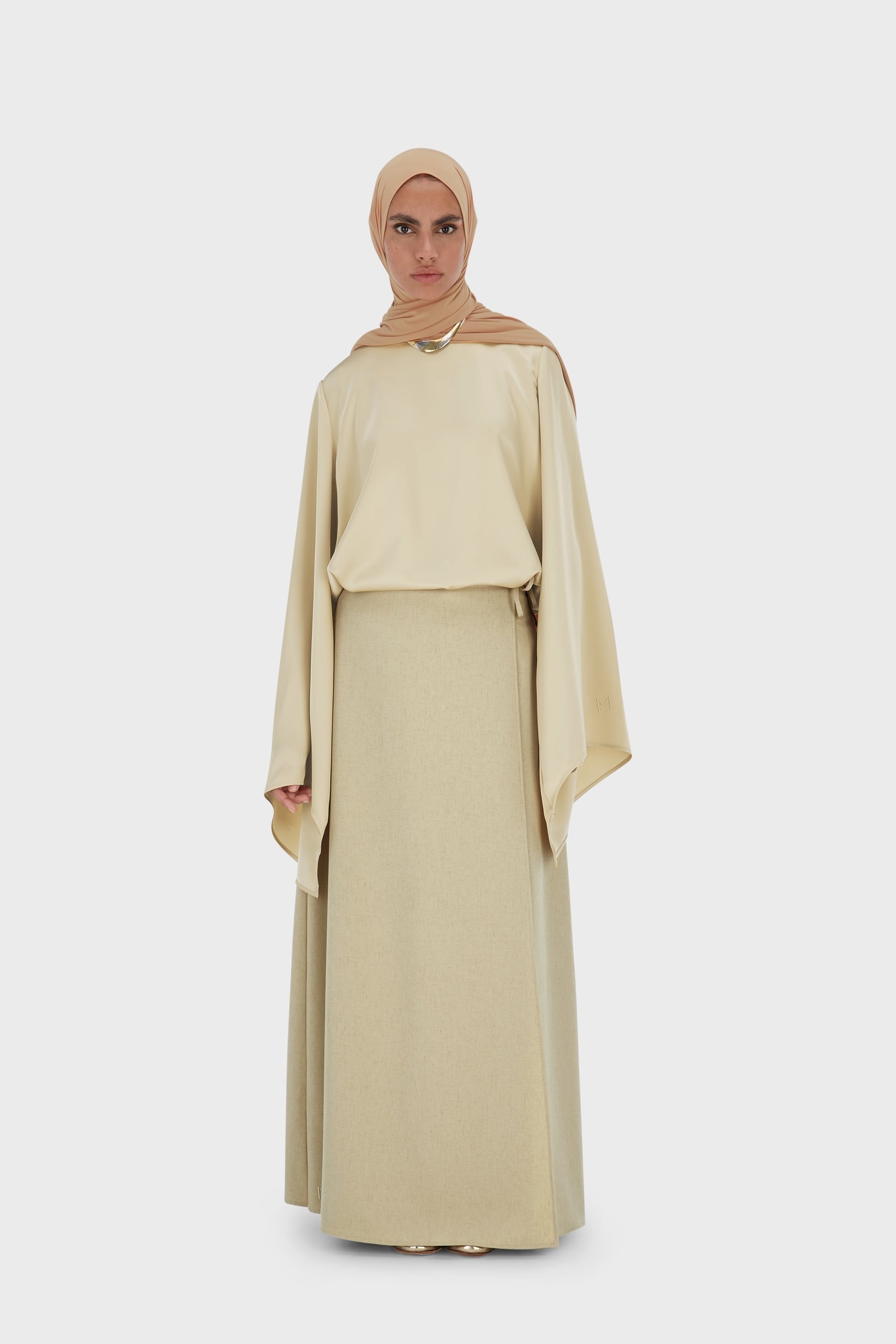 Wrap Skirt | Warm Khaki