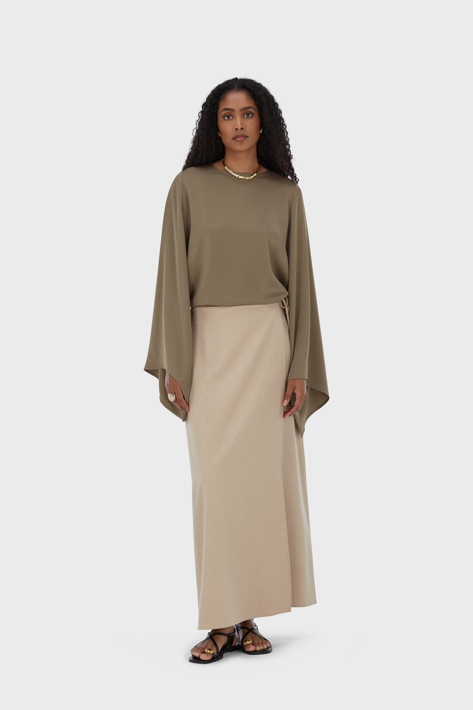 Wrap Skirt | White Pepper