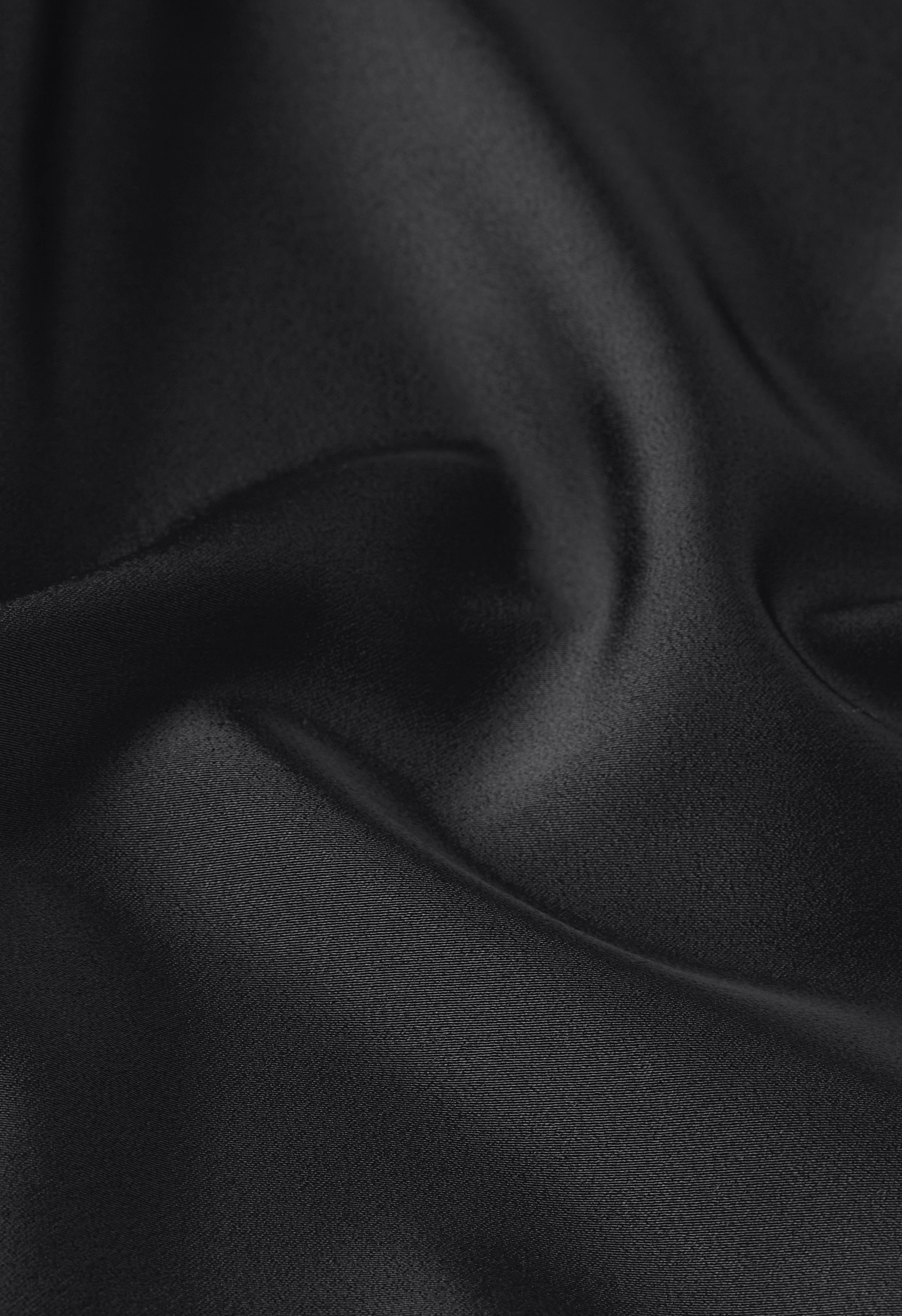 Satin Sleeveless Top | Black