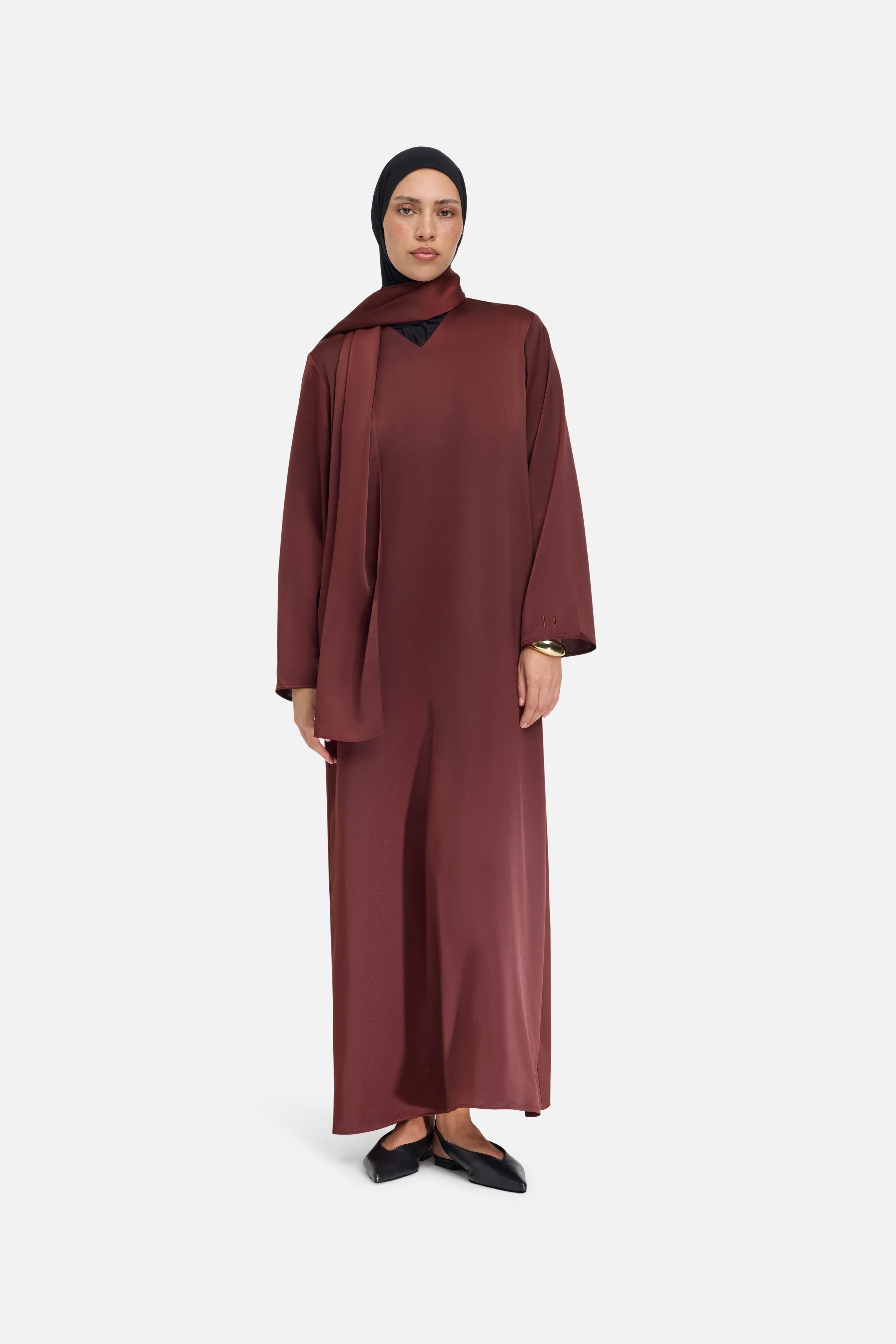 Shawl Dress | Dark Cherry