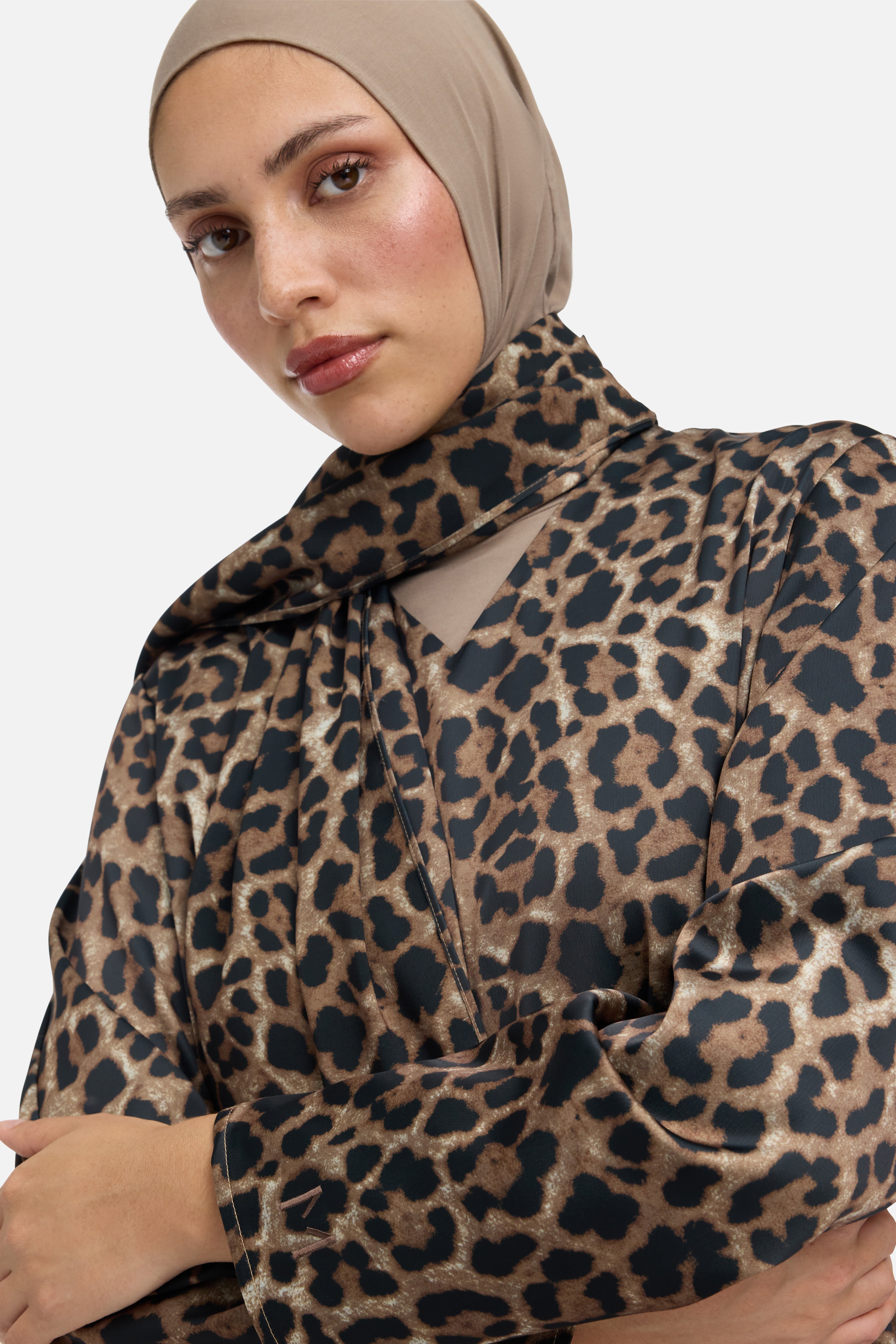 Shawl Dress | Leopard