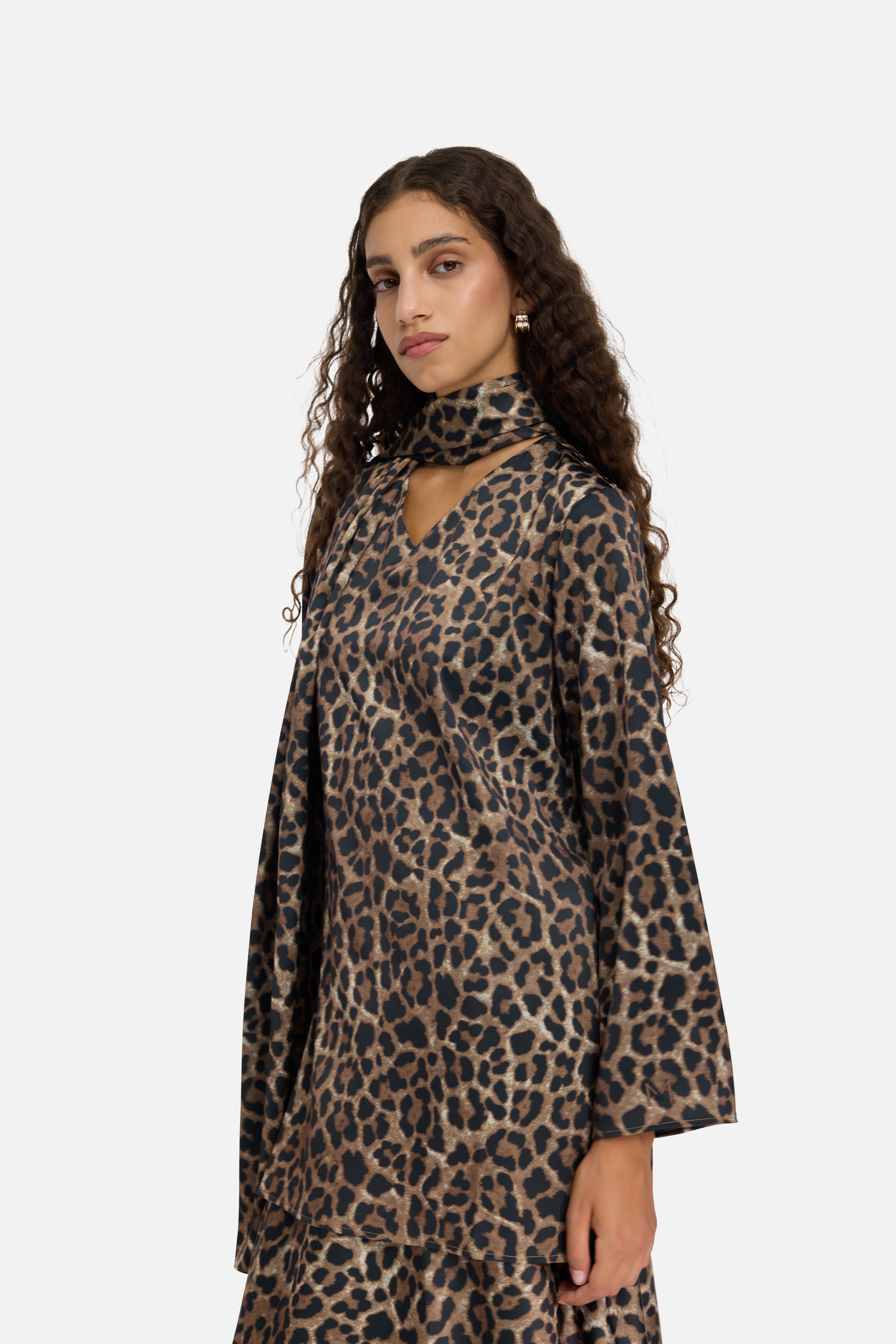 Shawl Shirt | Leopard