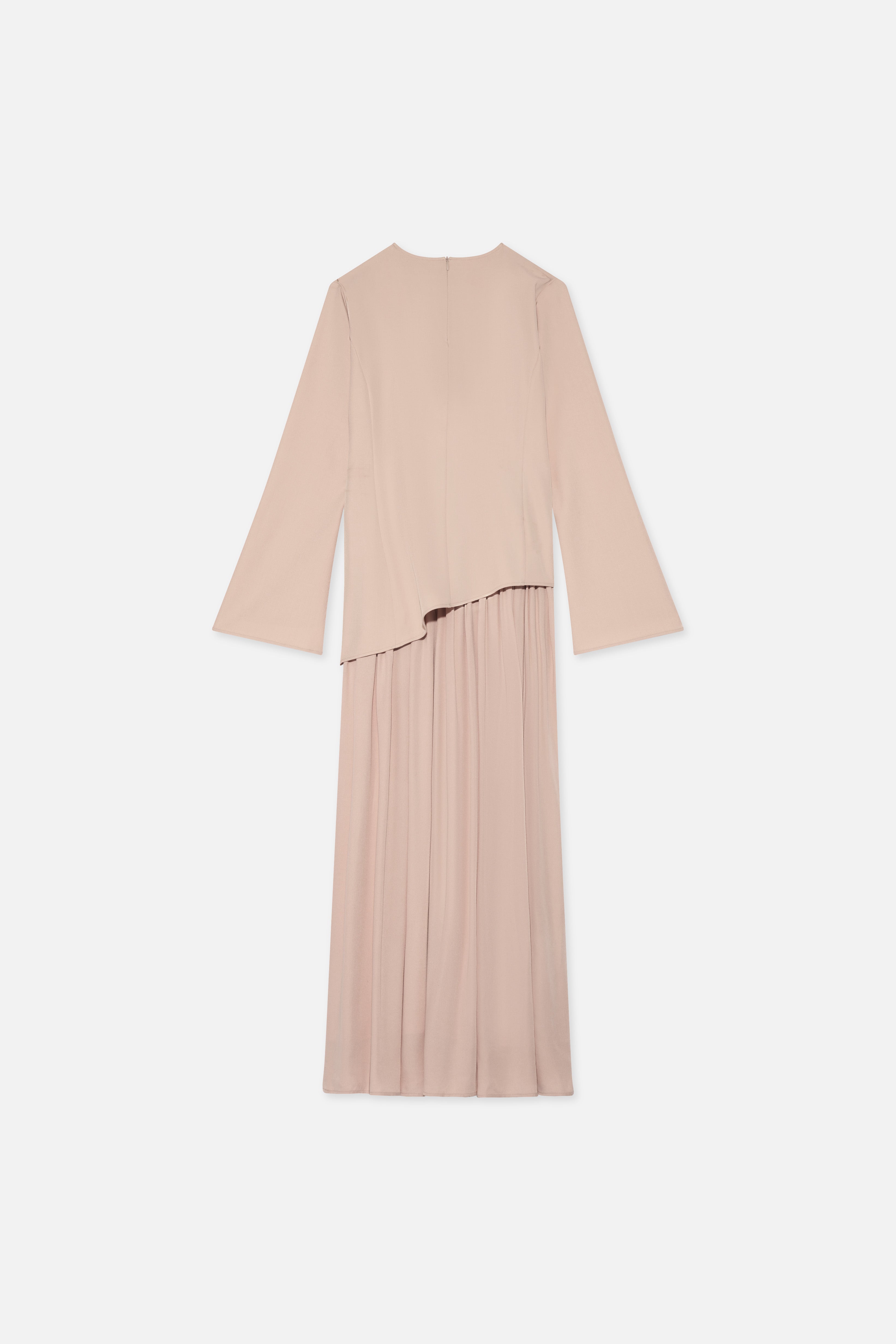 Soft Curved Tailored Dress | Dark Rose