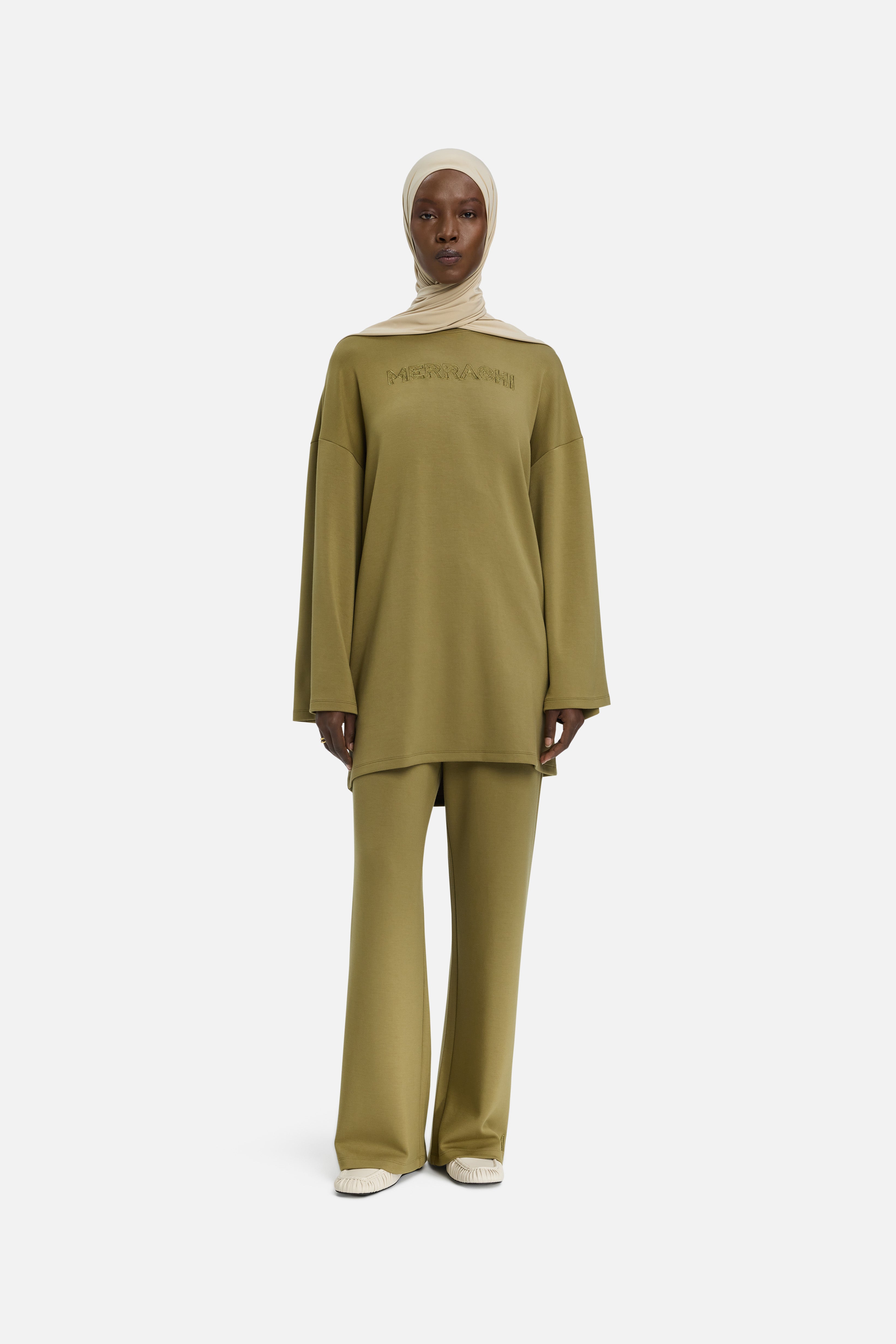 Soft Rayon Pants | Olive