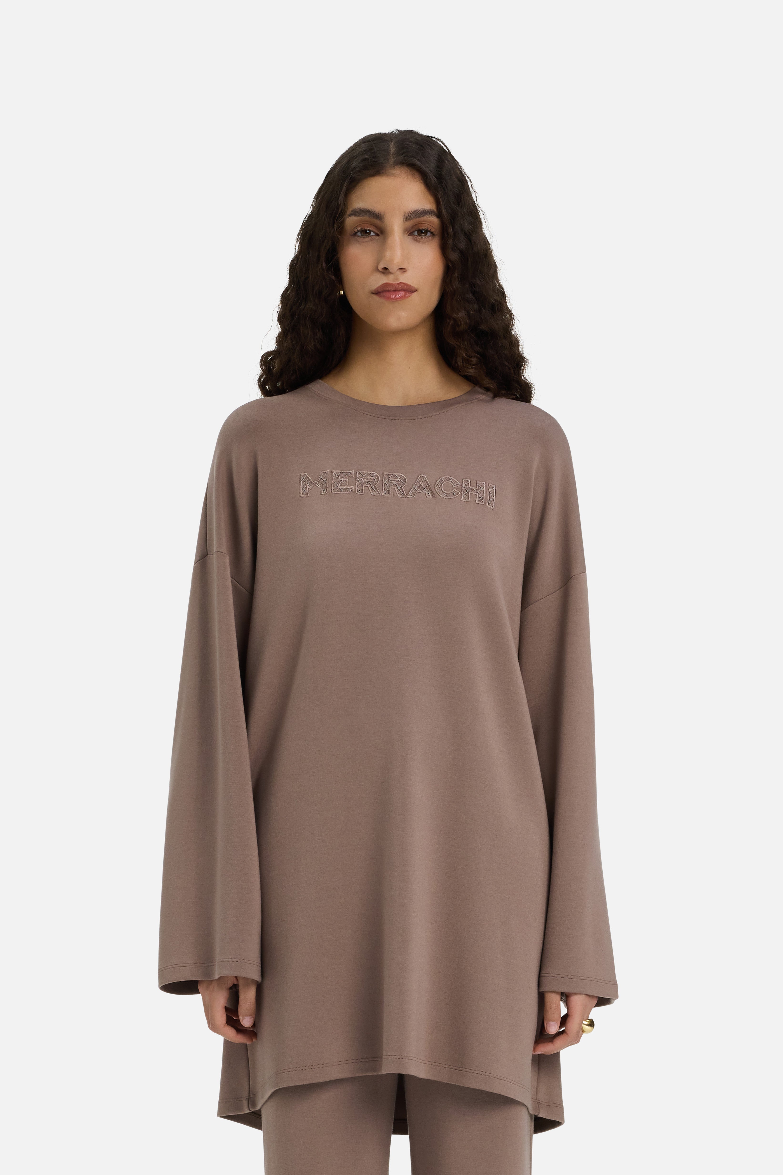 Soft Rayon Top | Taupe Rose