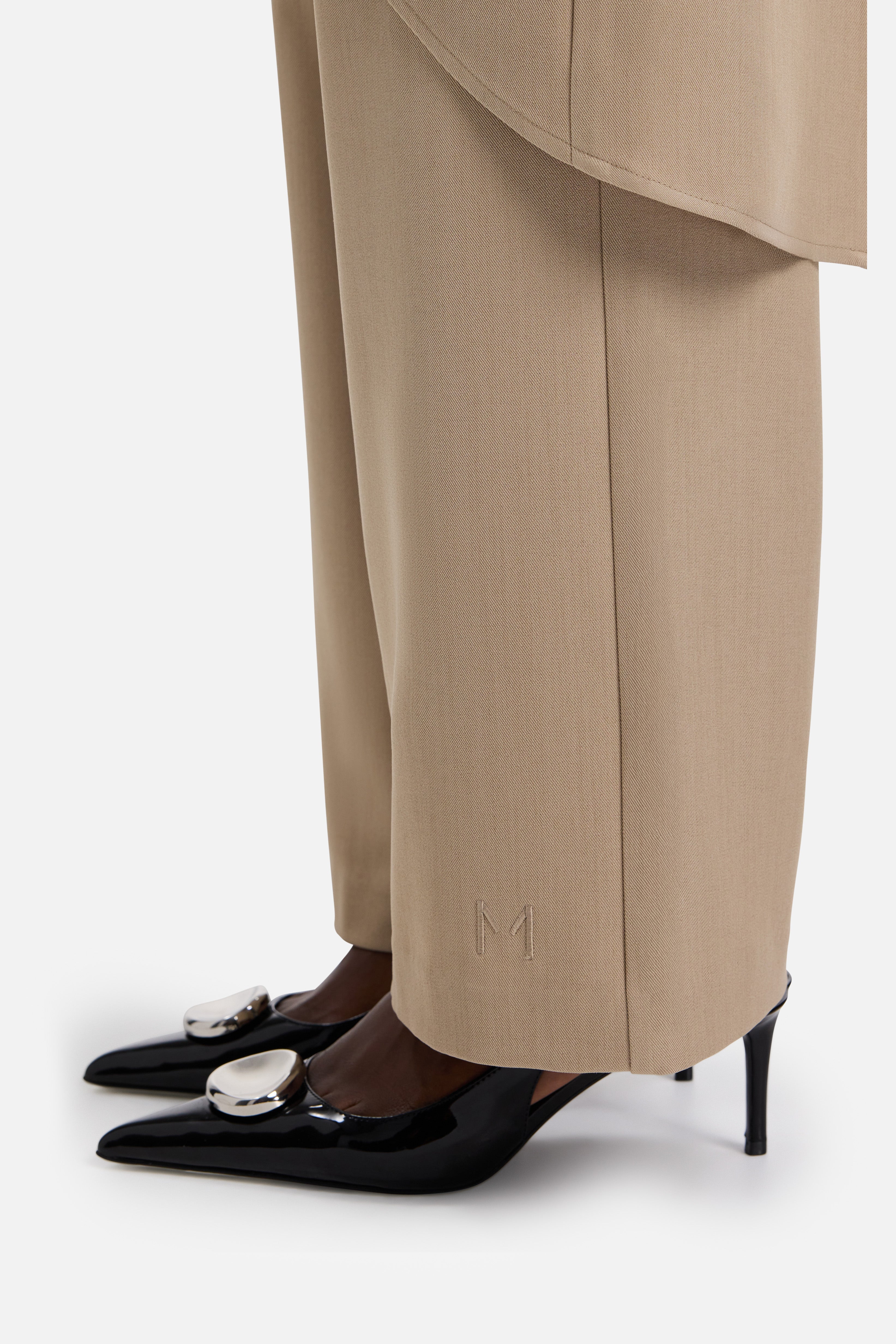 Straight Cut Tailored Pants | Mocha