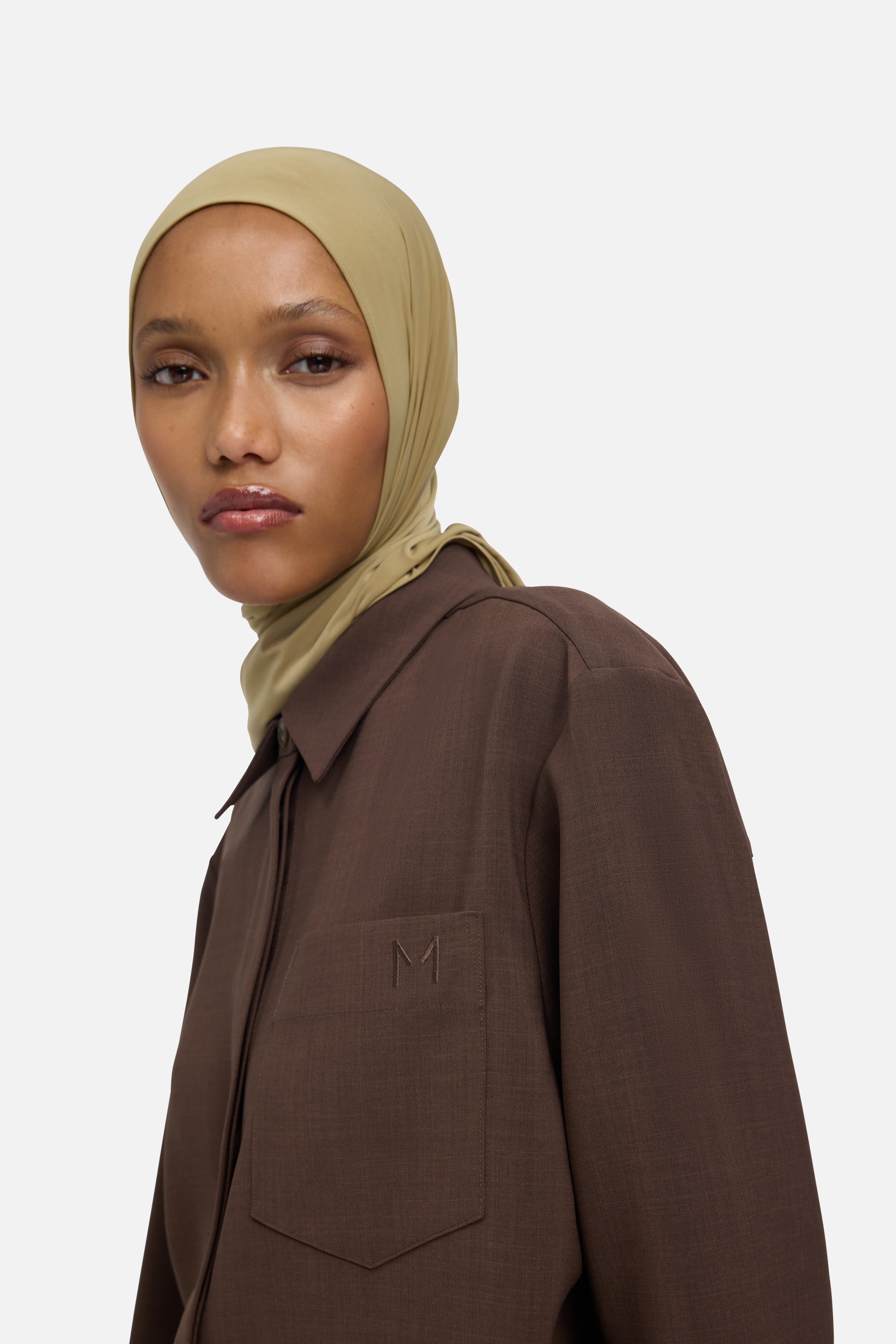 Straight Shirt | Dark Brown