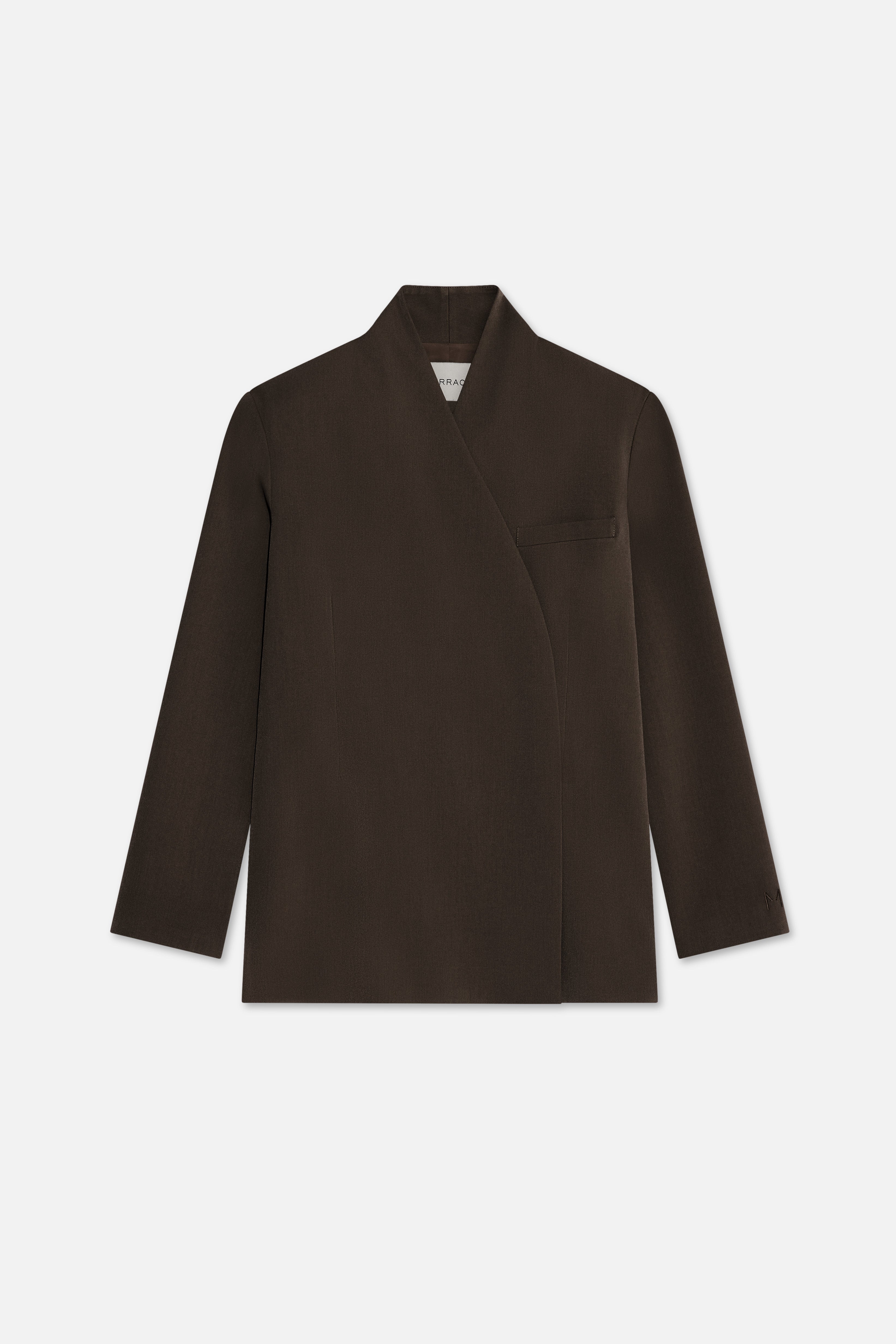 Tailored Oversized Blazer | Dark Brown