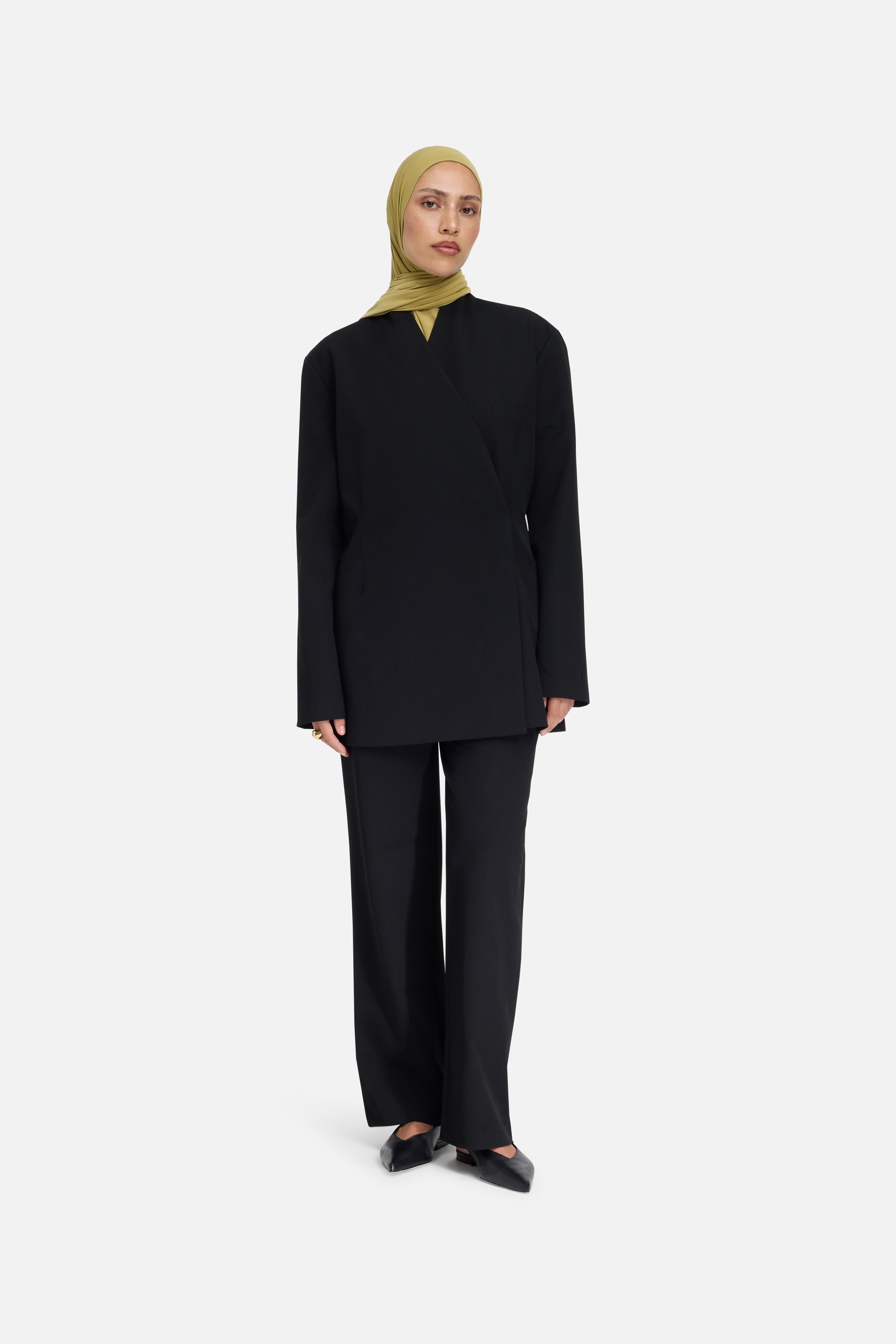 Tailored Oversized Blazer | Black