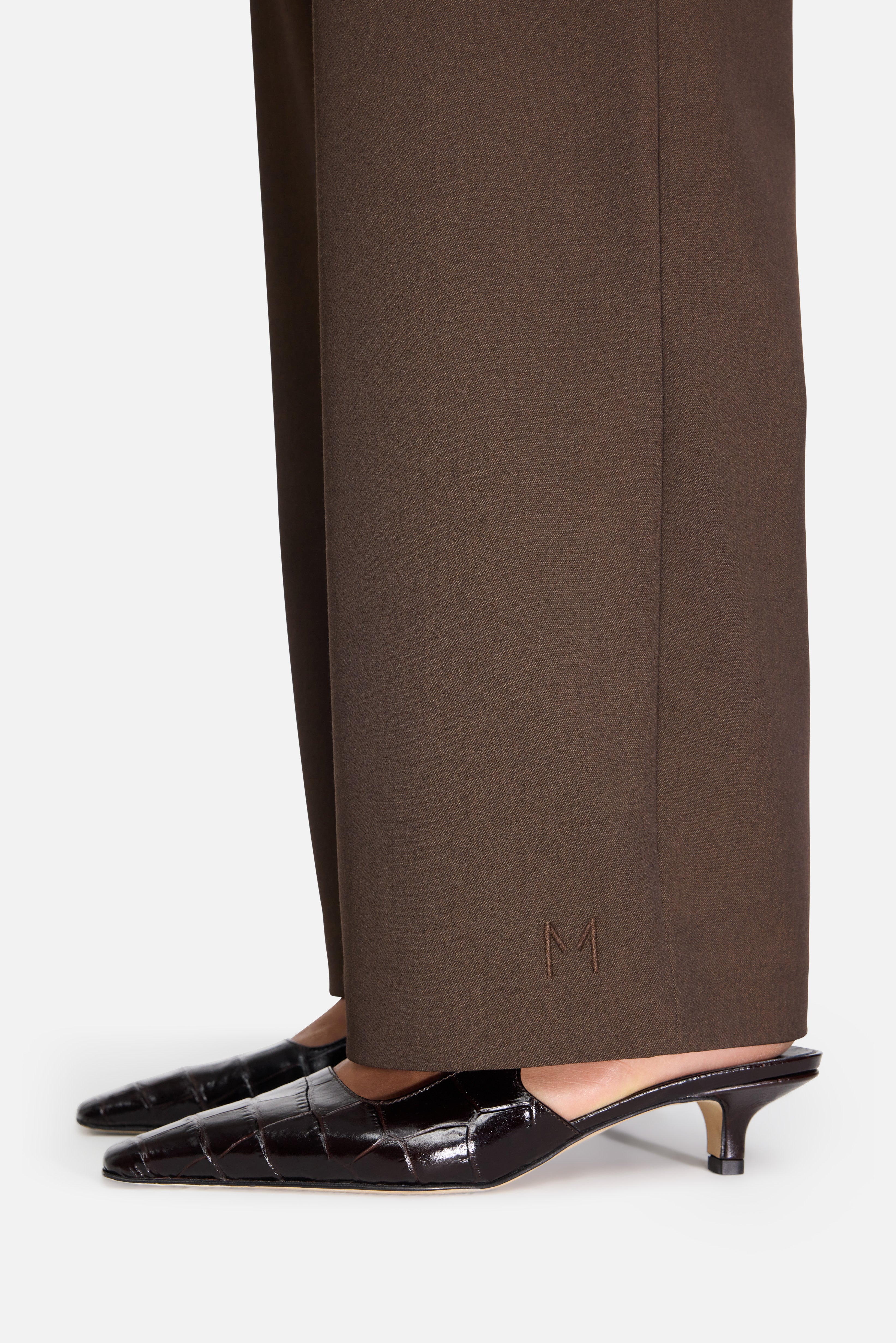 Tailored Pants | Dark Brown