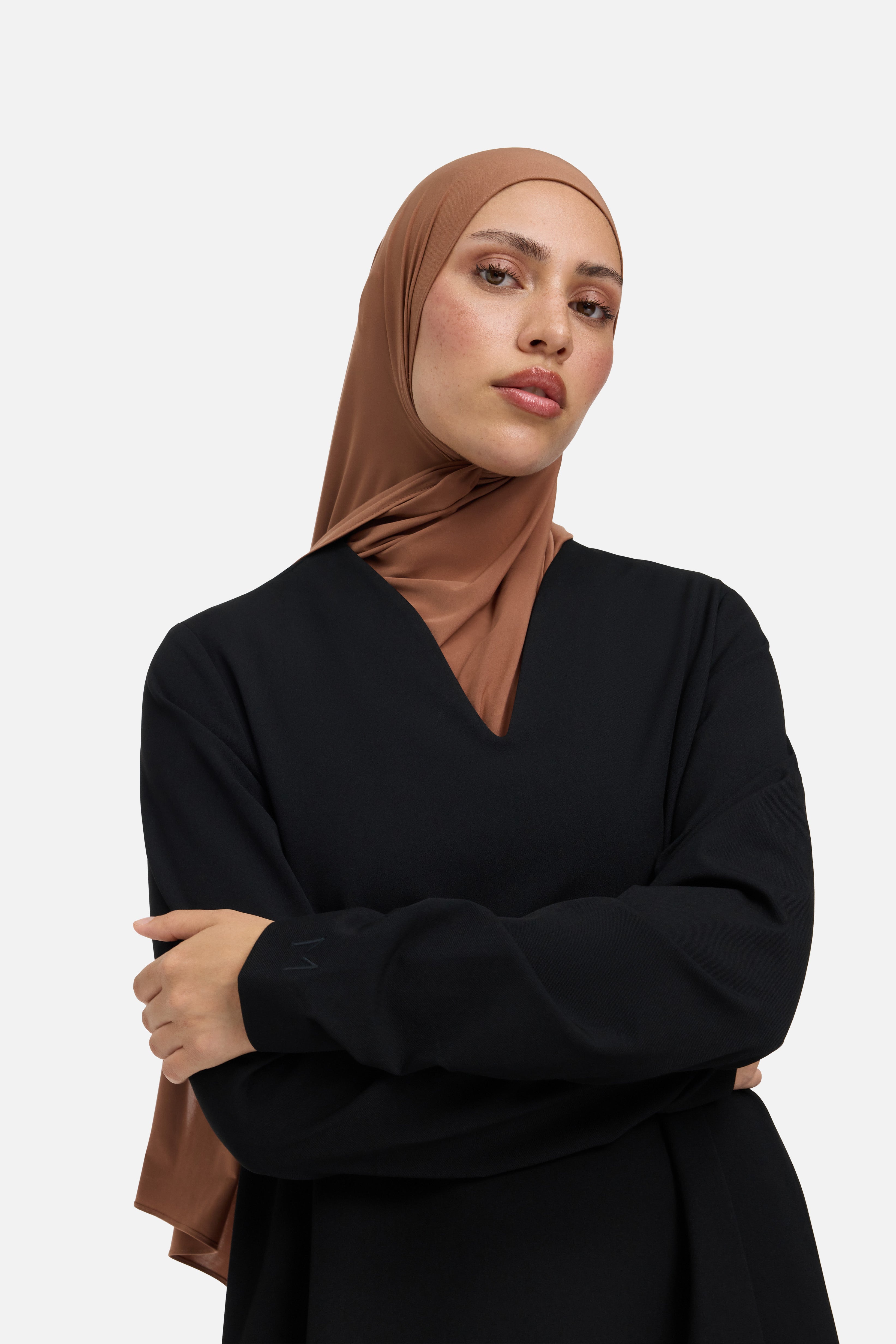 Tailored V-Neck Dress | Black