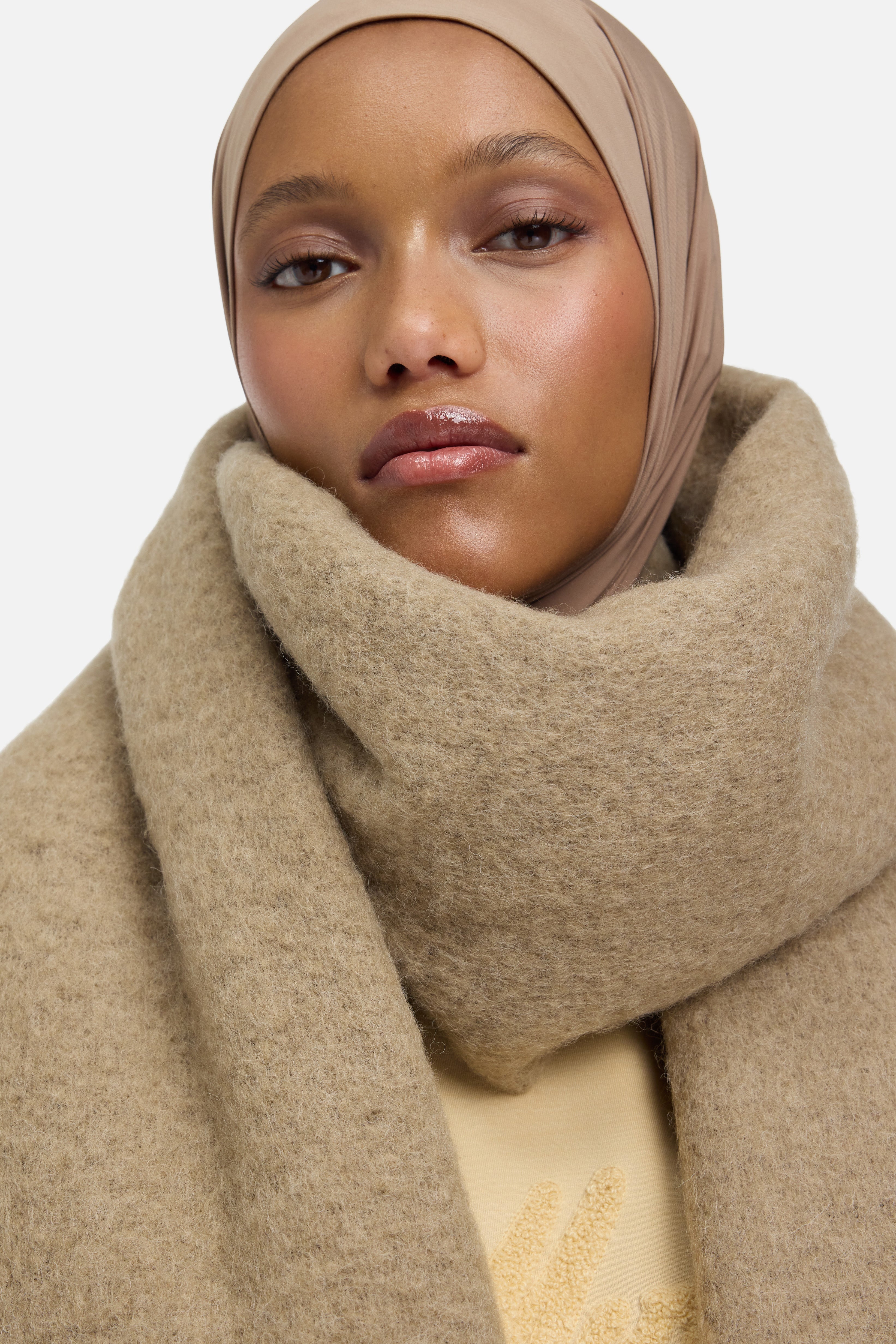 The Brushed Scarf | Khaki