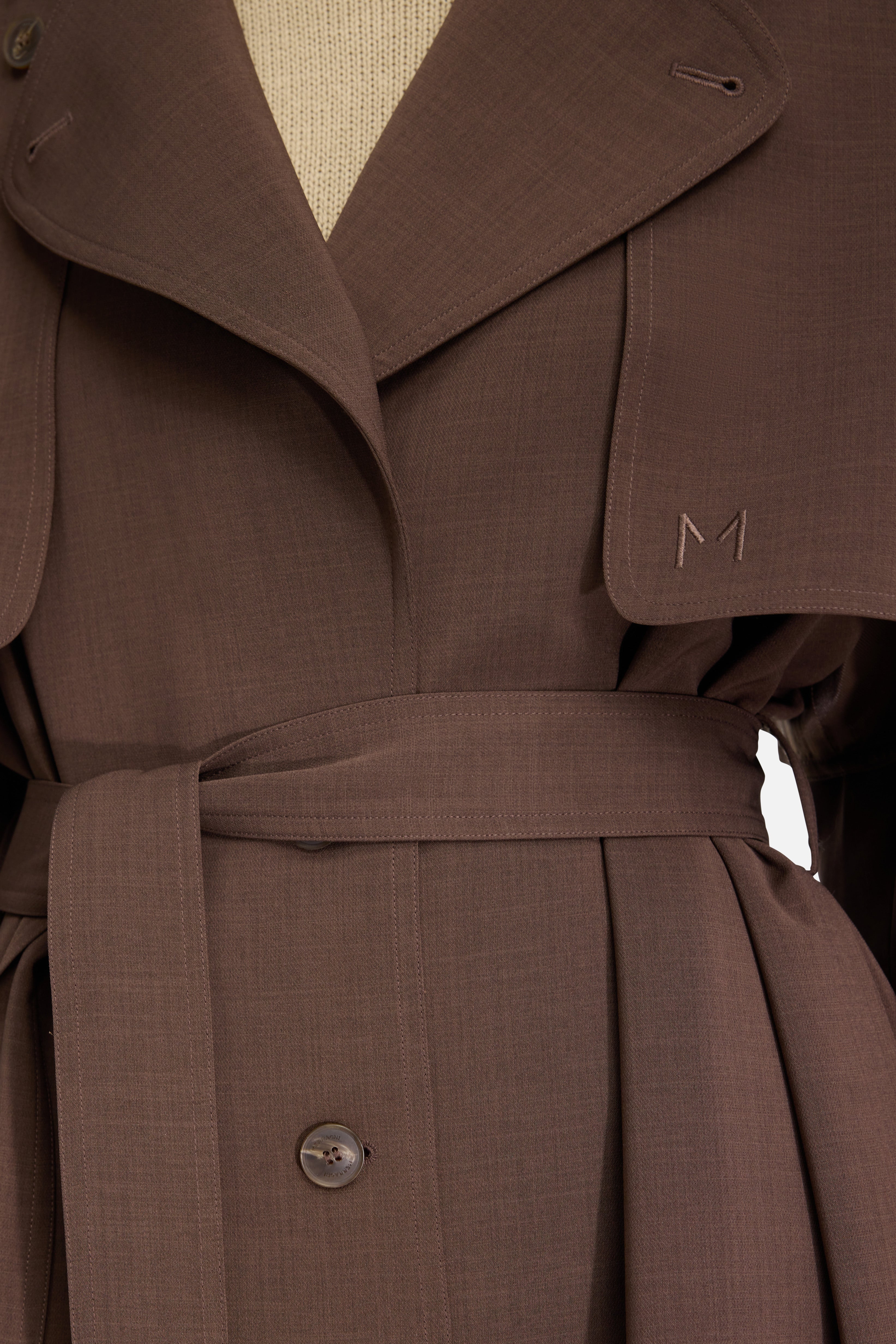 Trench Abaya | Dark Brown