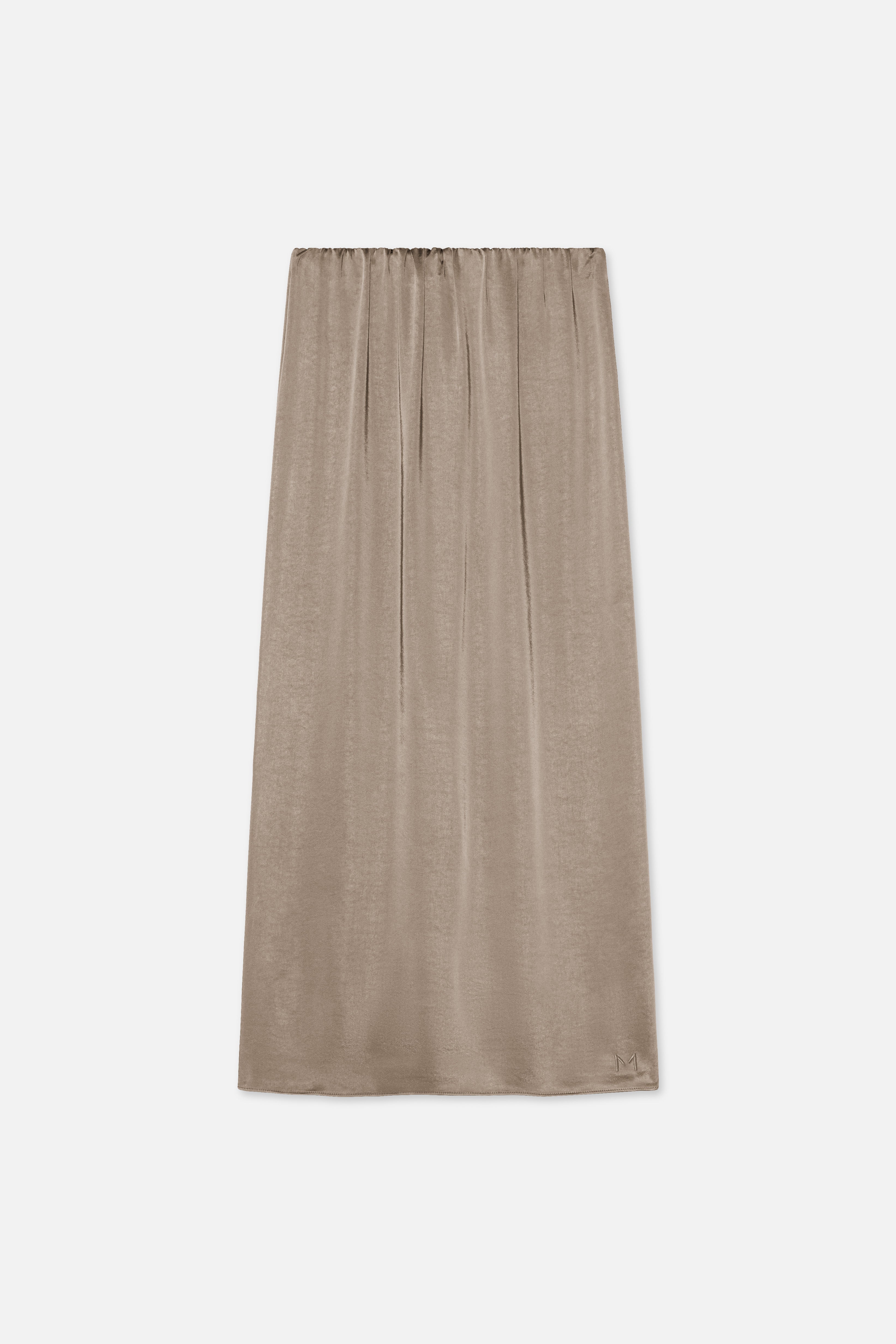 Volume Pleat Skirt | Milky Cacao