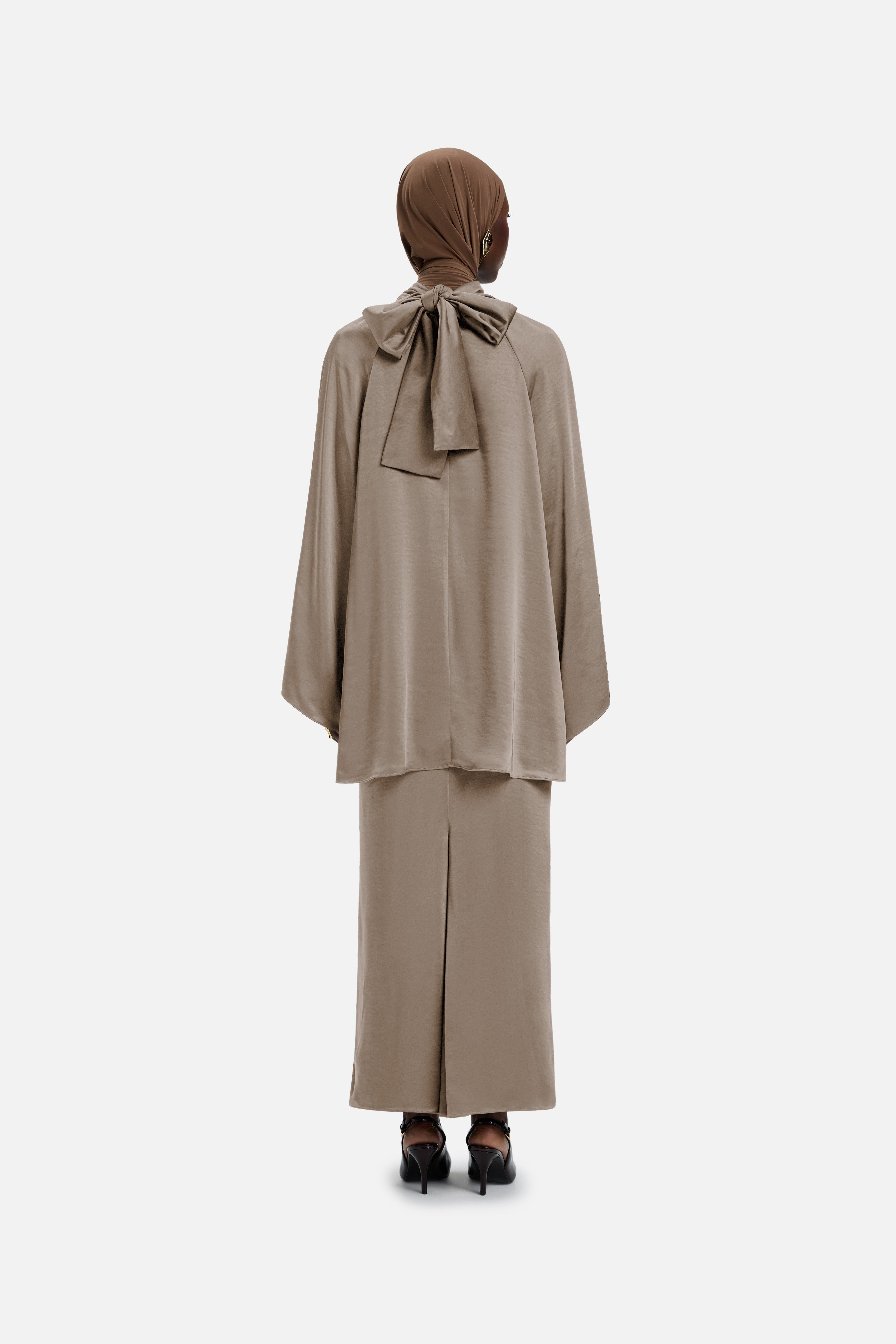 Volume Sleeve Blouse | Milky Cacao