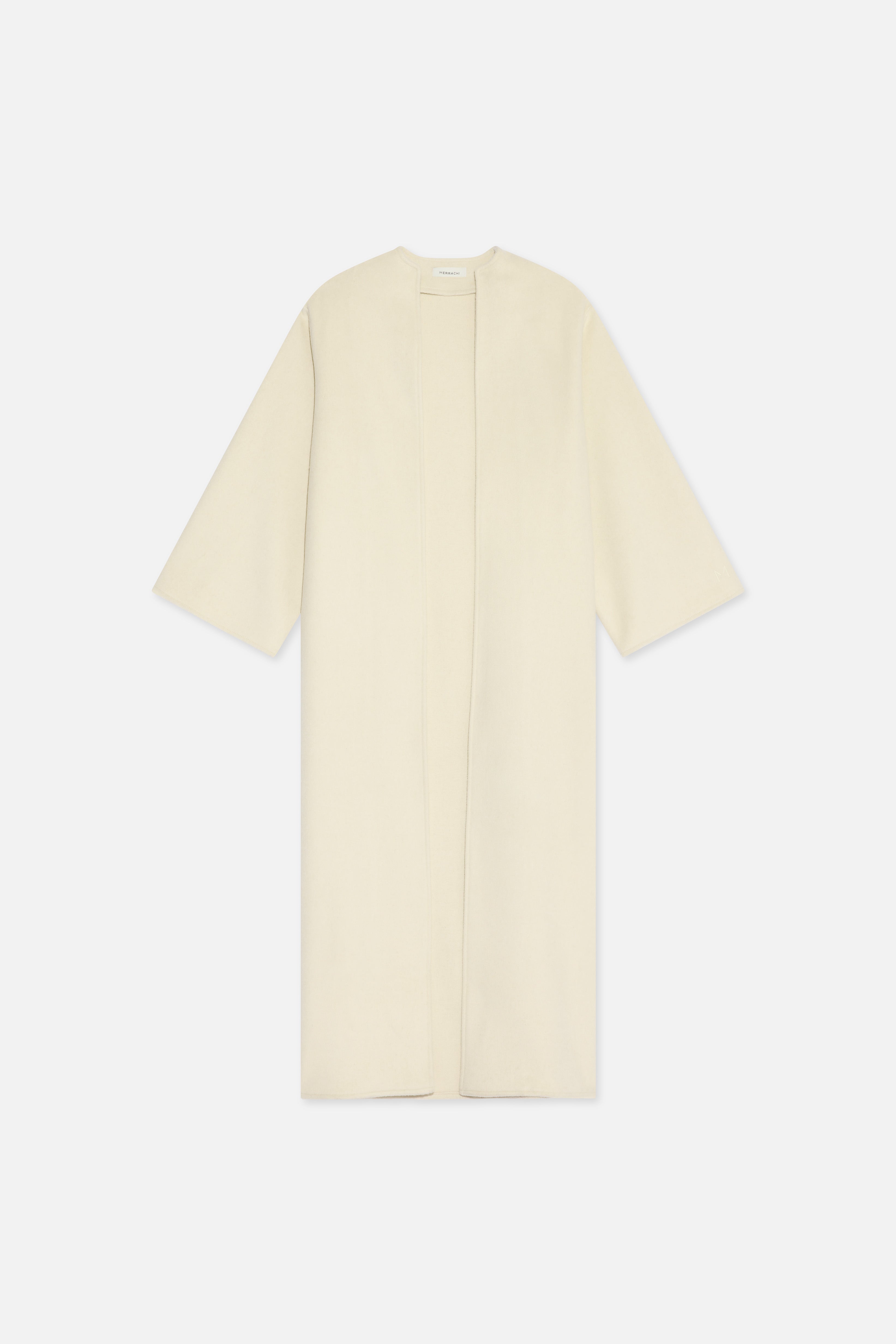 Wool Blend Abaya | Cloud White