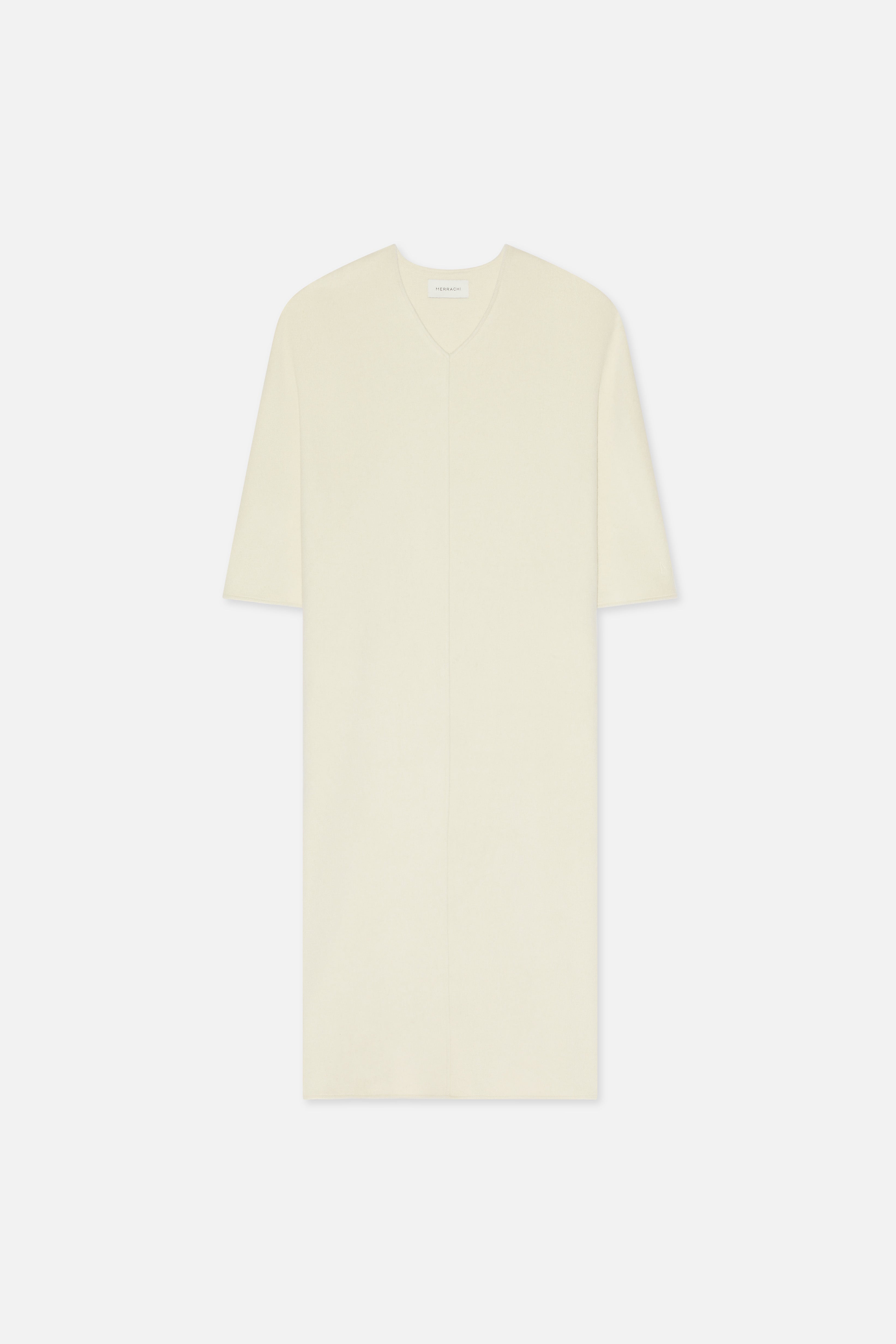 Wool Blend Dress | Cloud White