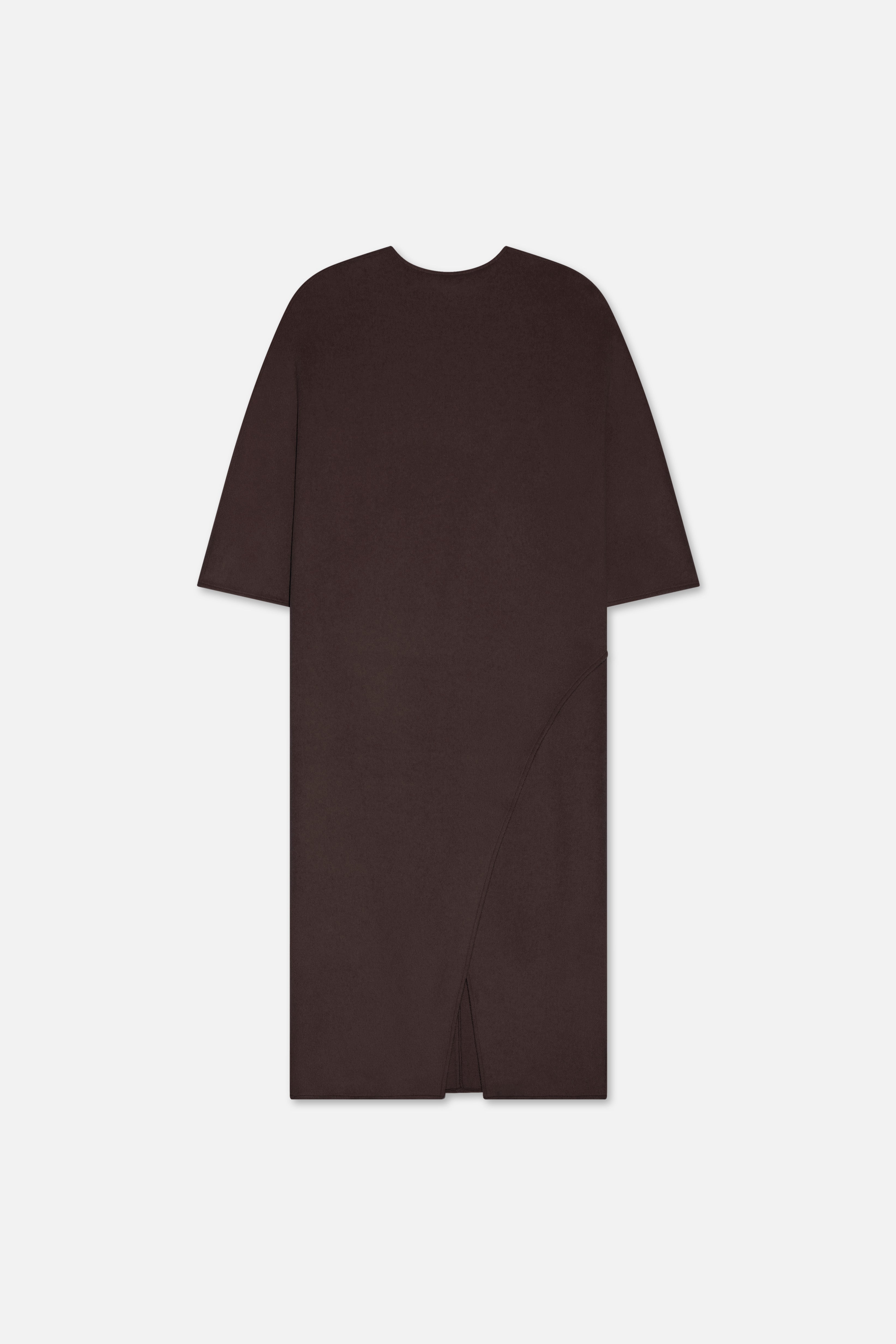 Wool Blend Dress | Dark Brown
