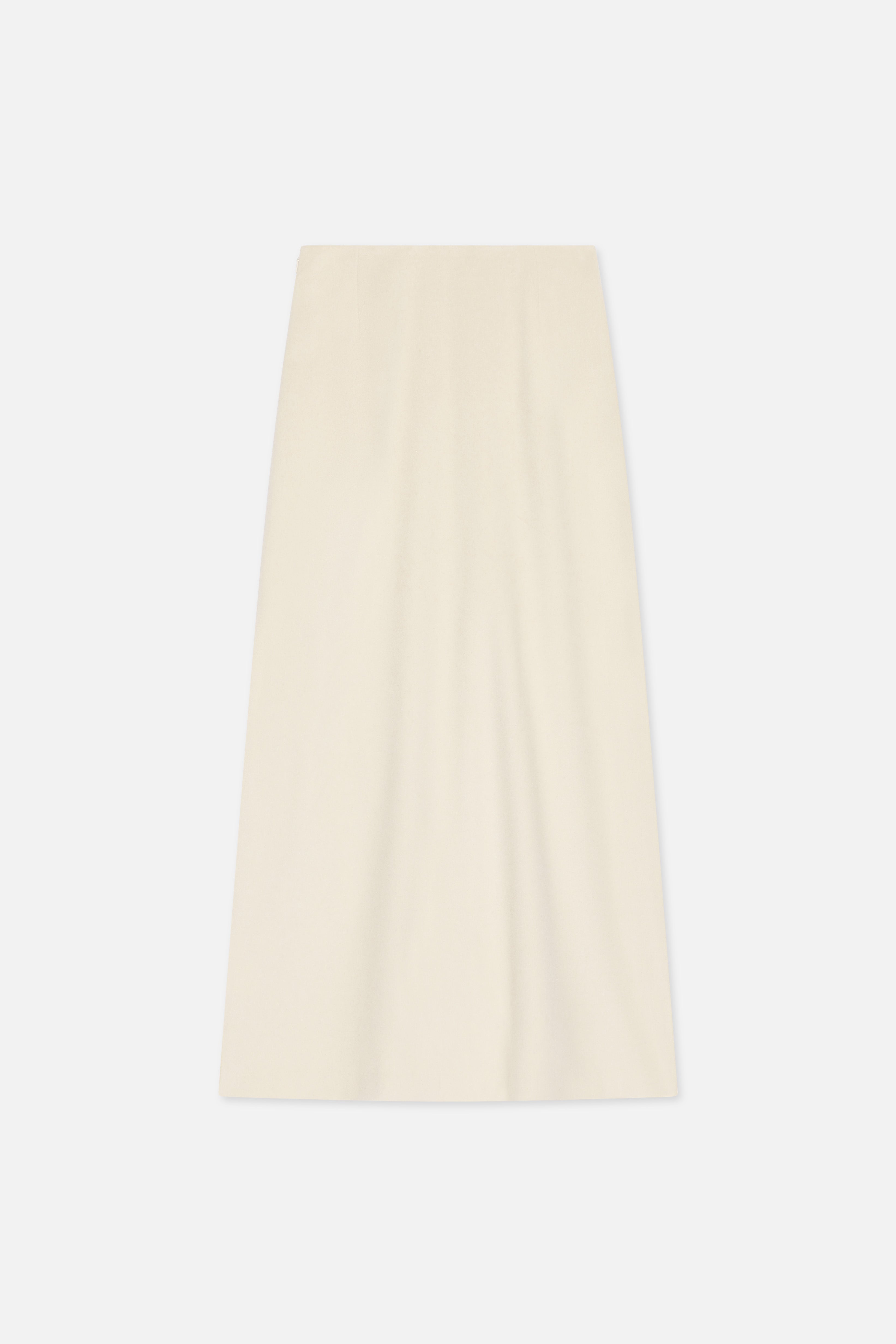 Wool Blend Skirt | Cloud White