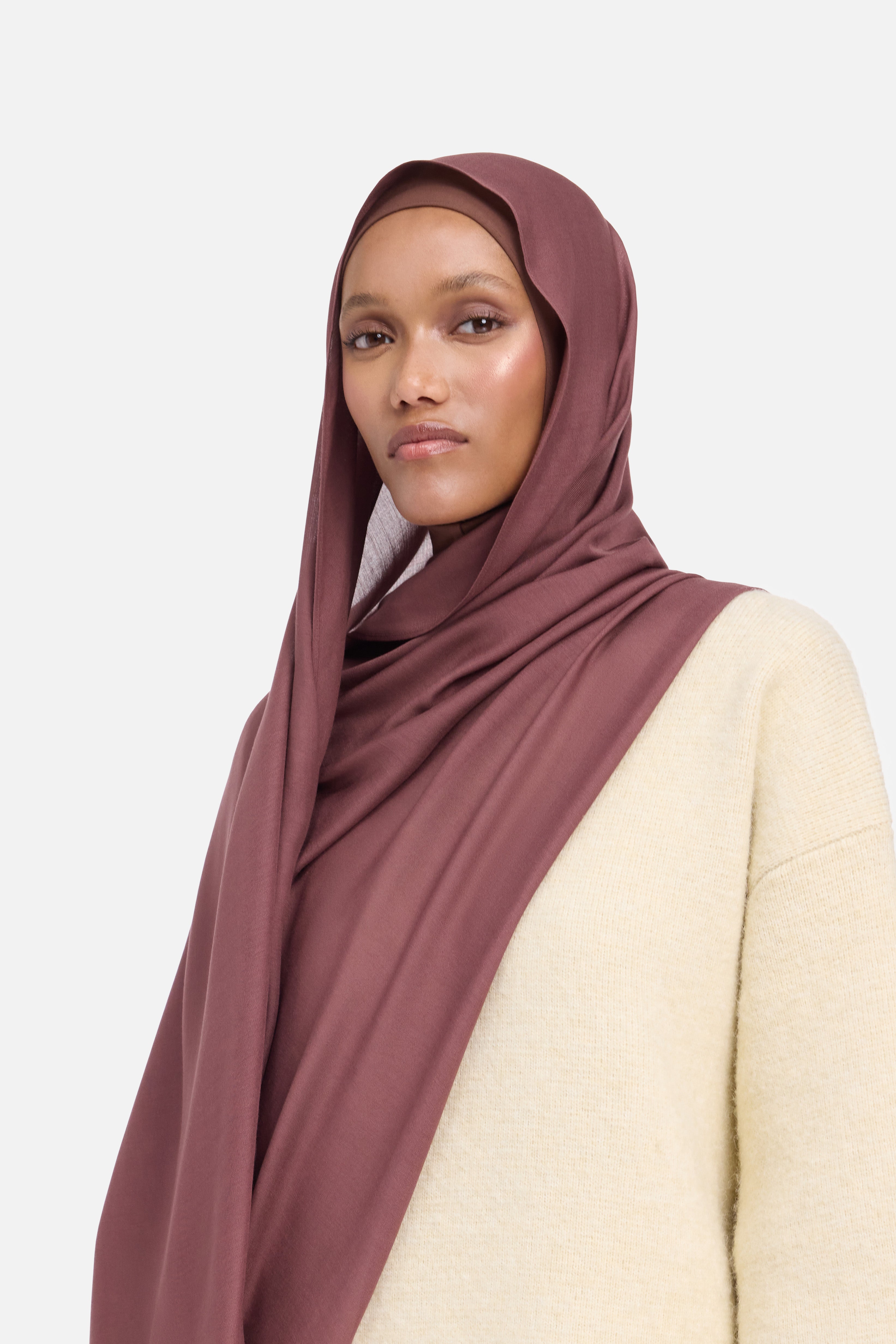 Weightless Woven Scarf | Burnt Red