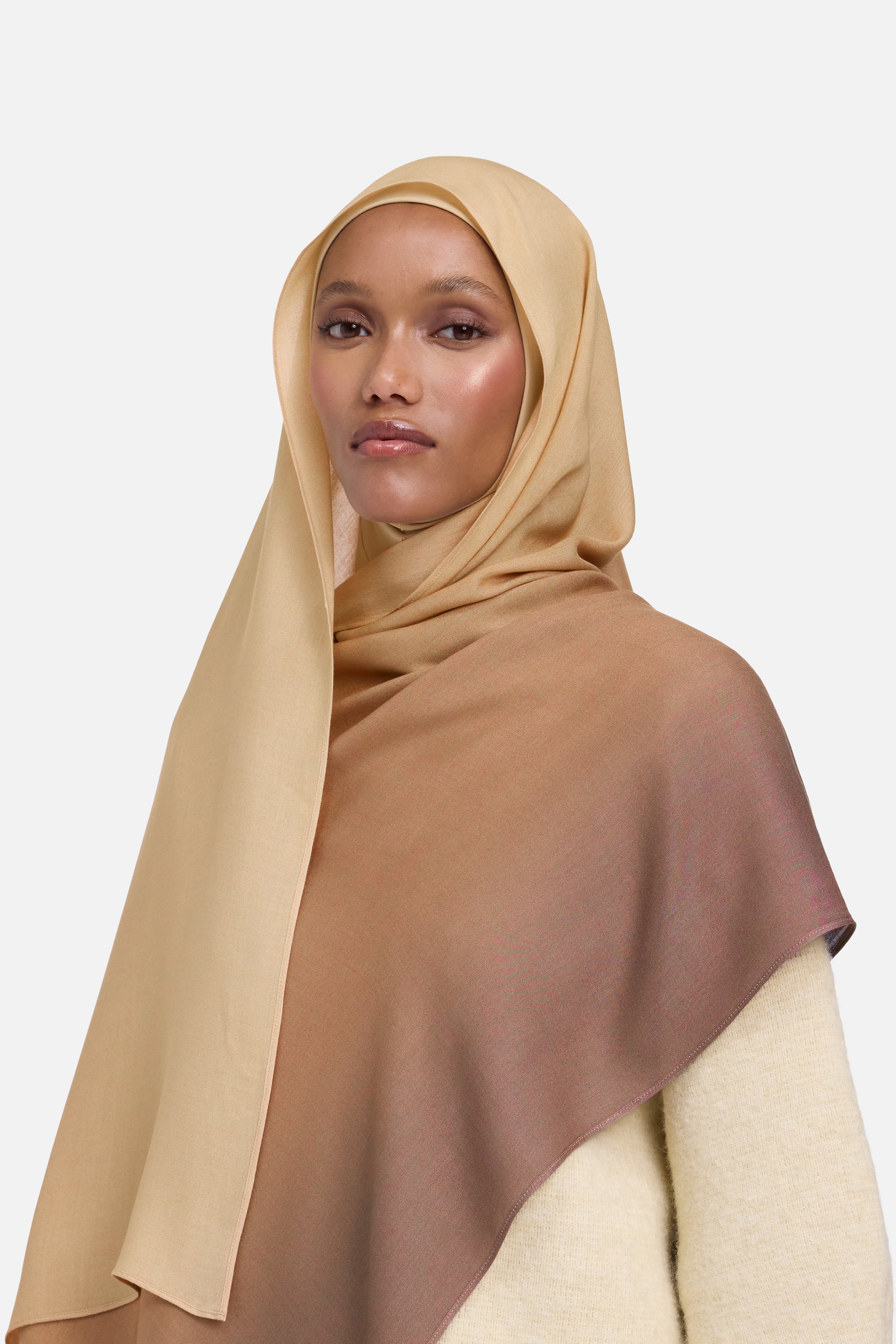Weightless Woven Scarf | Chocolate Gradient