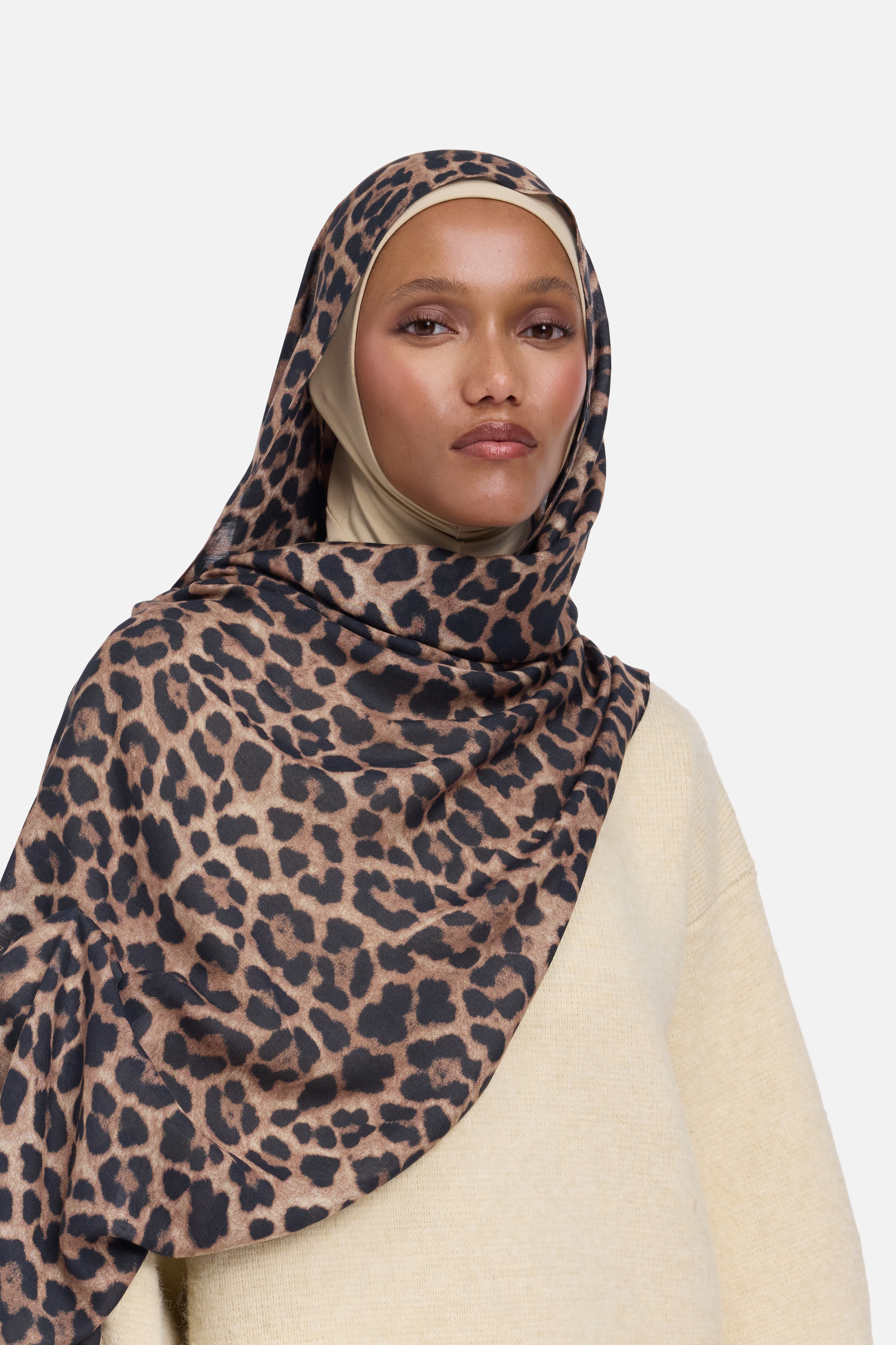 Weightless Woven Scarf | Leopard