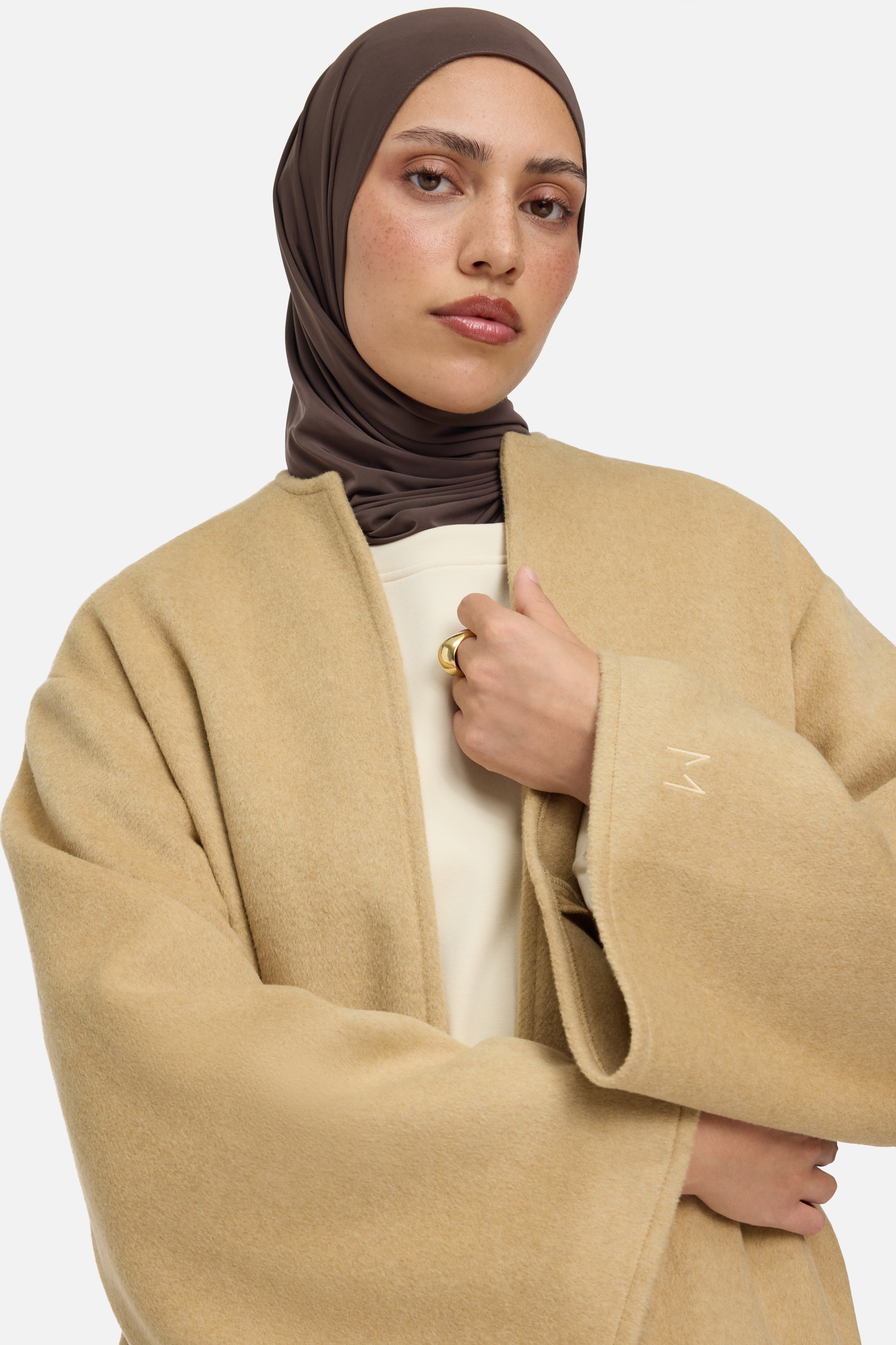 Wool Blend Abaya | Desert Clay