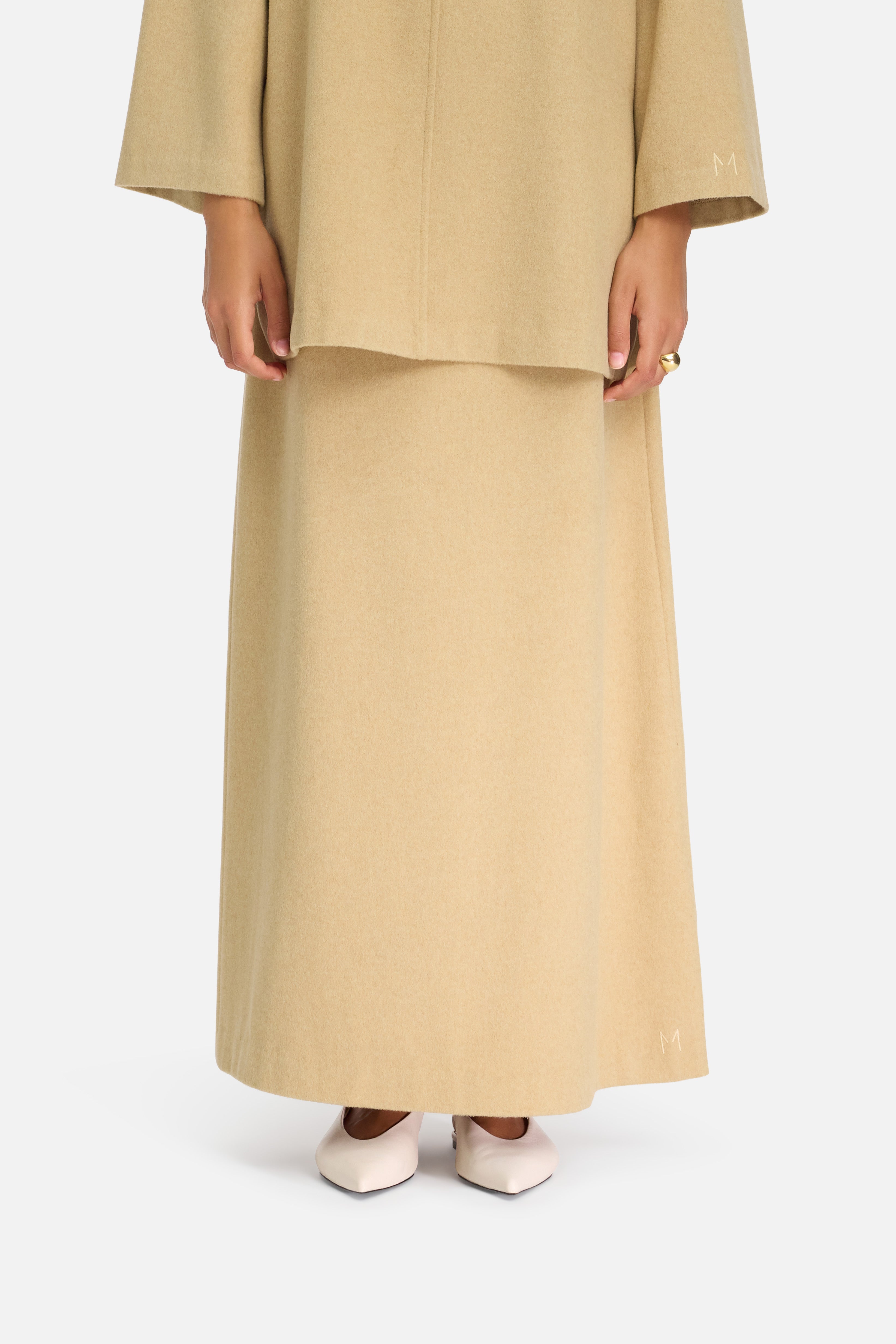 Wool Blend Skirt | Desert Clay