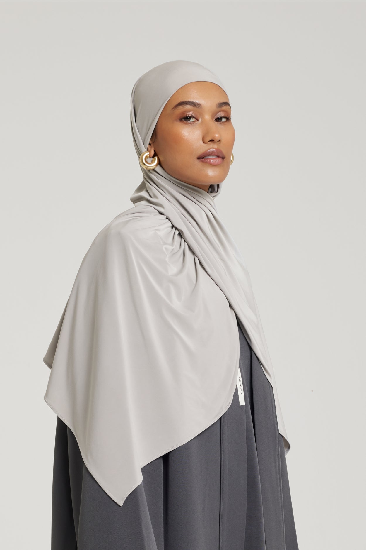 Liquid Jersey Scarf | Grey