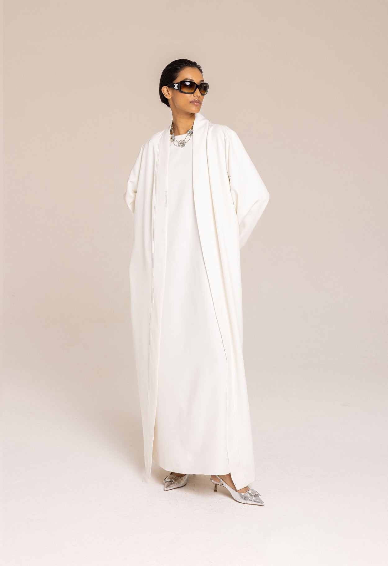 Essential Abaya - Short | Cream White