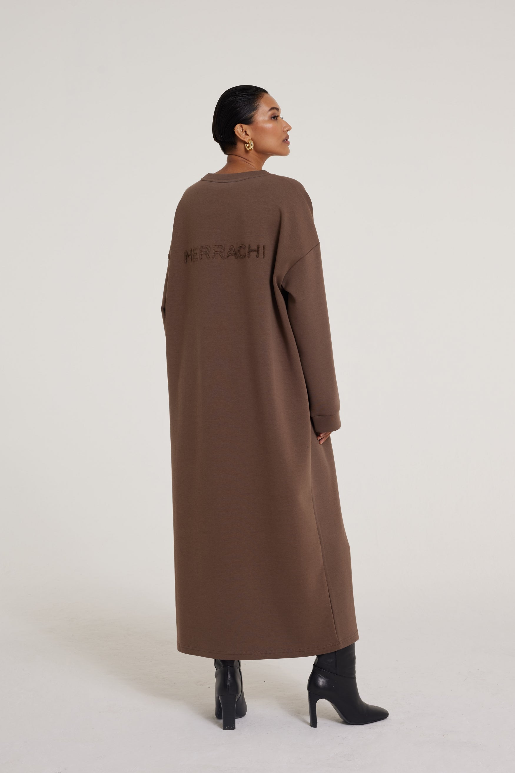 Comfy Sweater Dress | Ash Brown