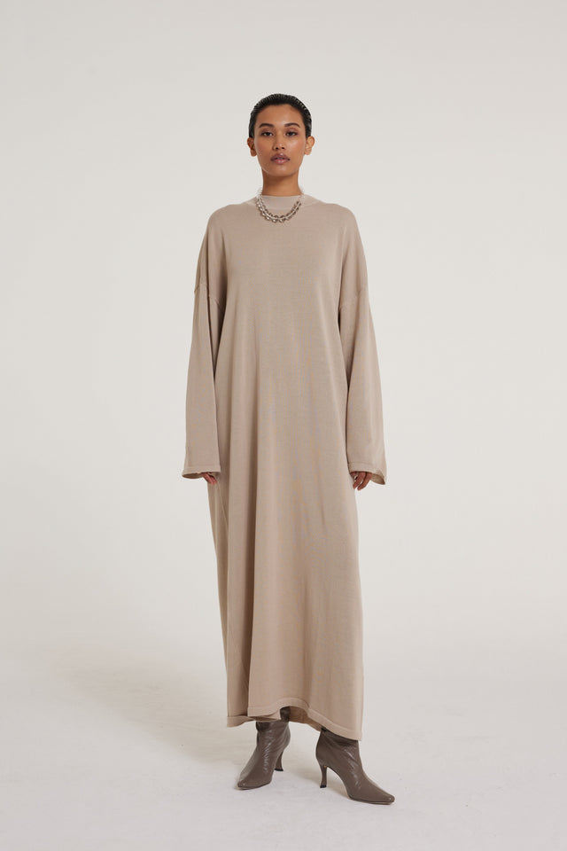 Knitted Dress | Sand